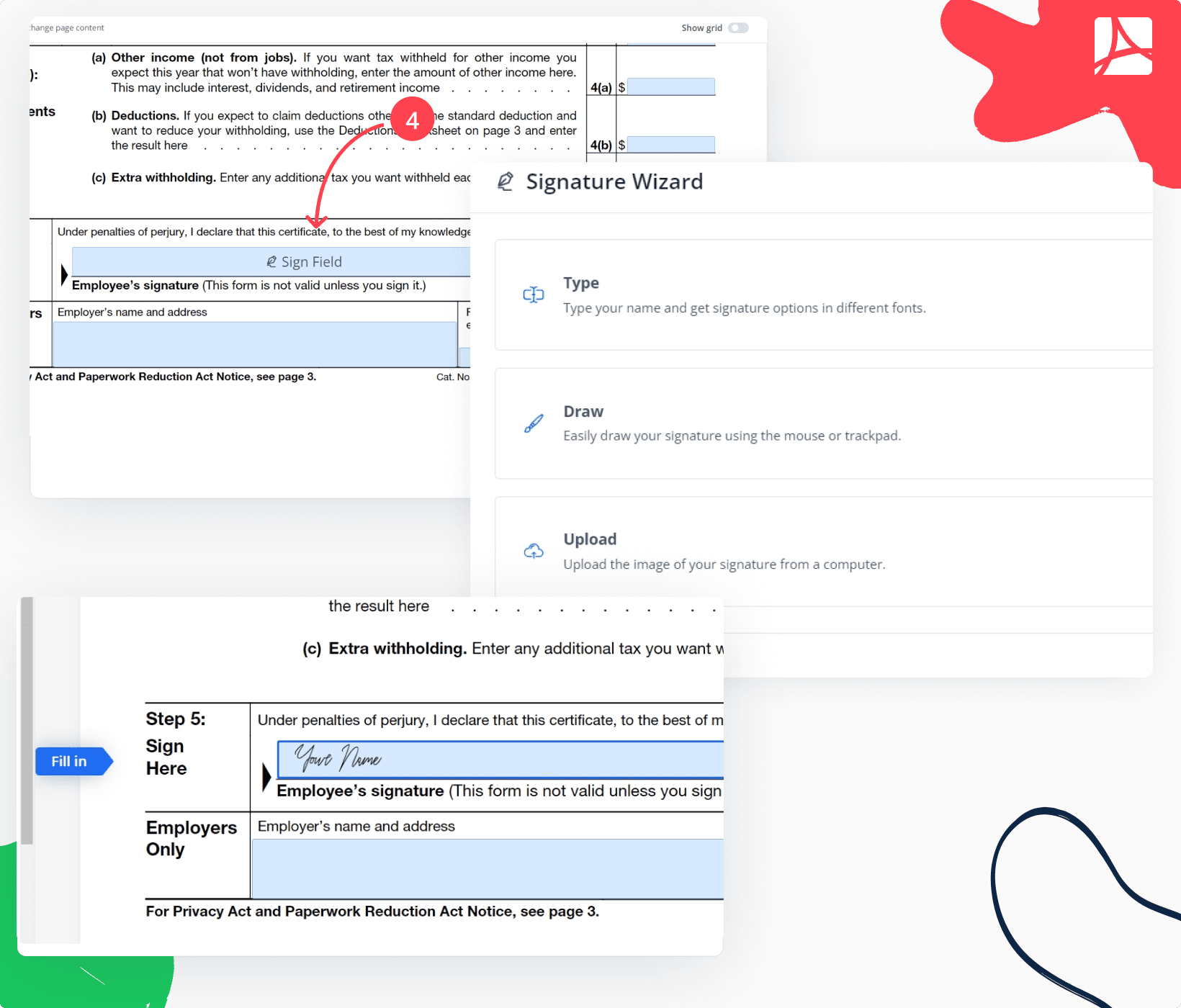 printable w4 form 2025