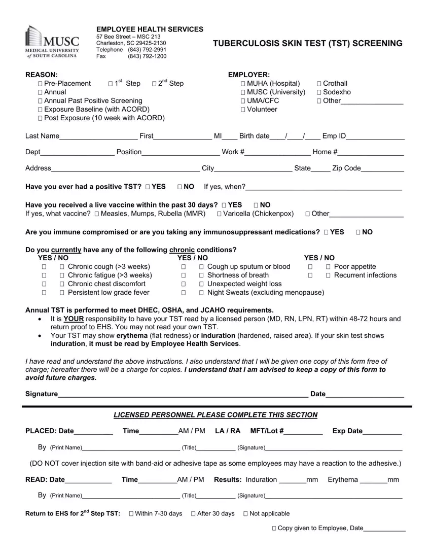 Fill In The Blanks On Tuberculosis PDF Form FormsPal