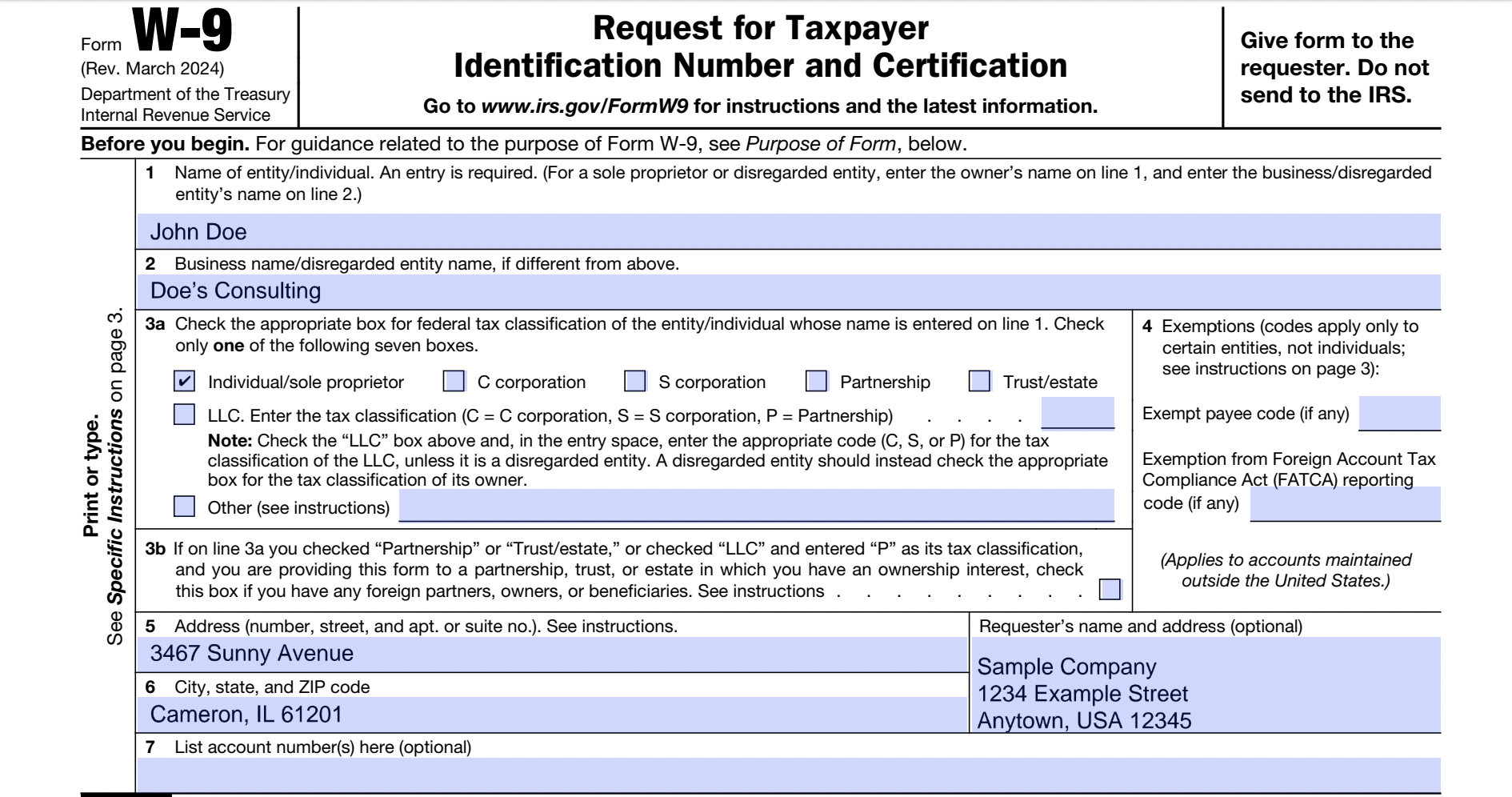 Fillable Form W 9 2025 2026 Fill Out W 9 Online Download