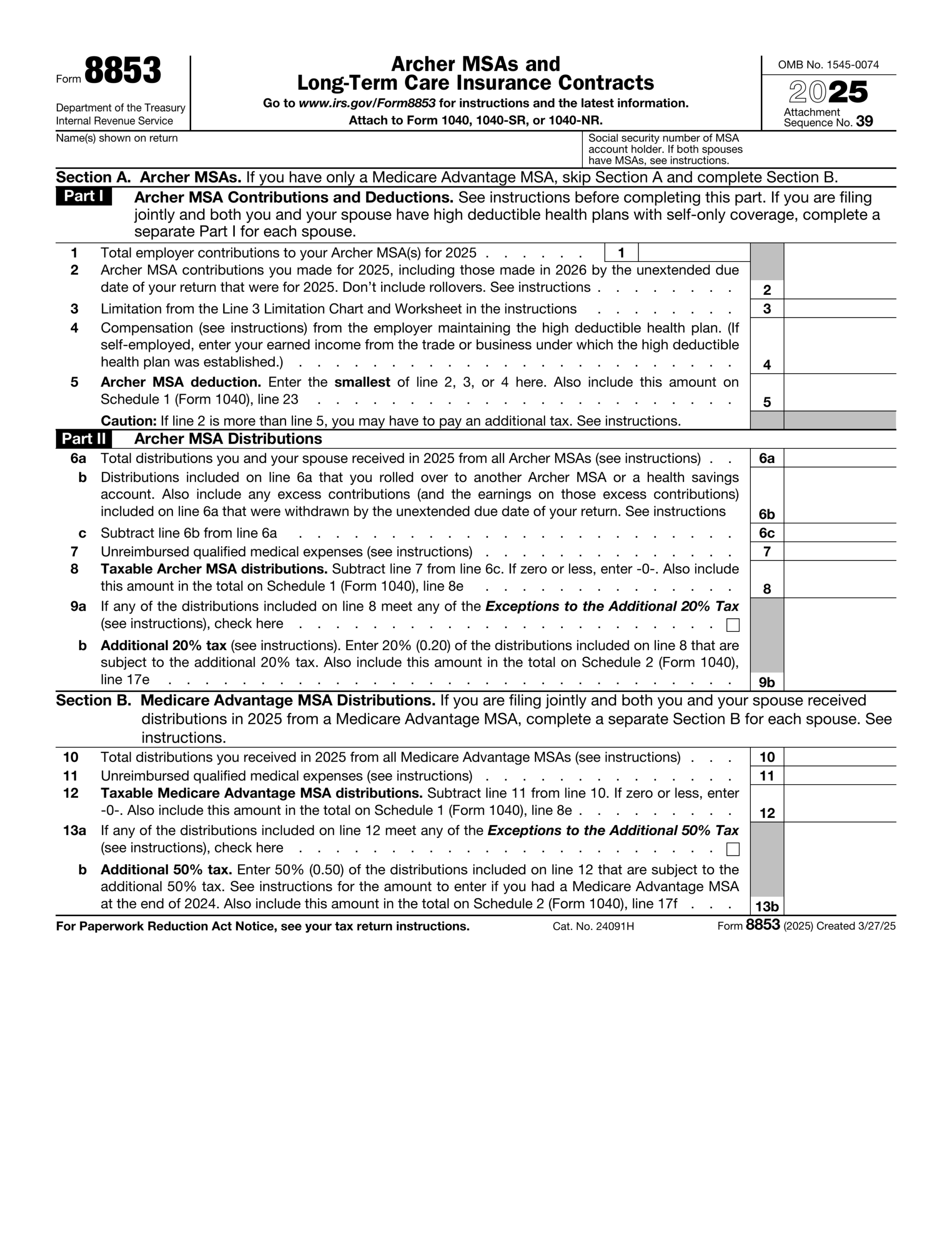 printable irs tax form 4868
