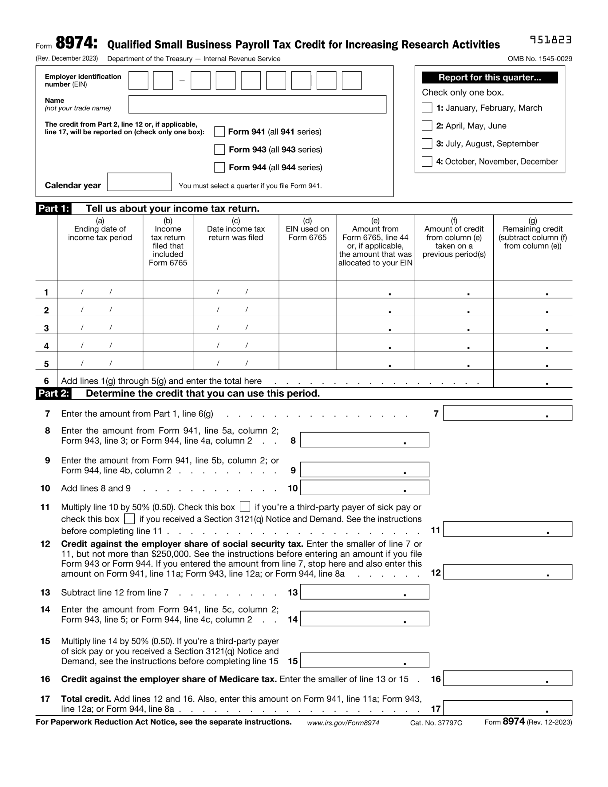 Fillable IRS Form W 3 2026 Report Wage And Tax Statements