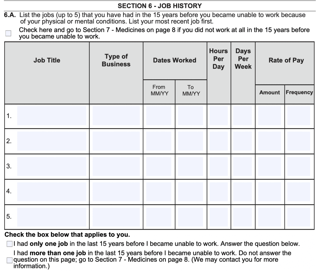 Form SSA 3368 A Guide To Your Disability Report