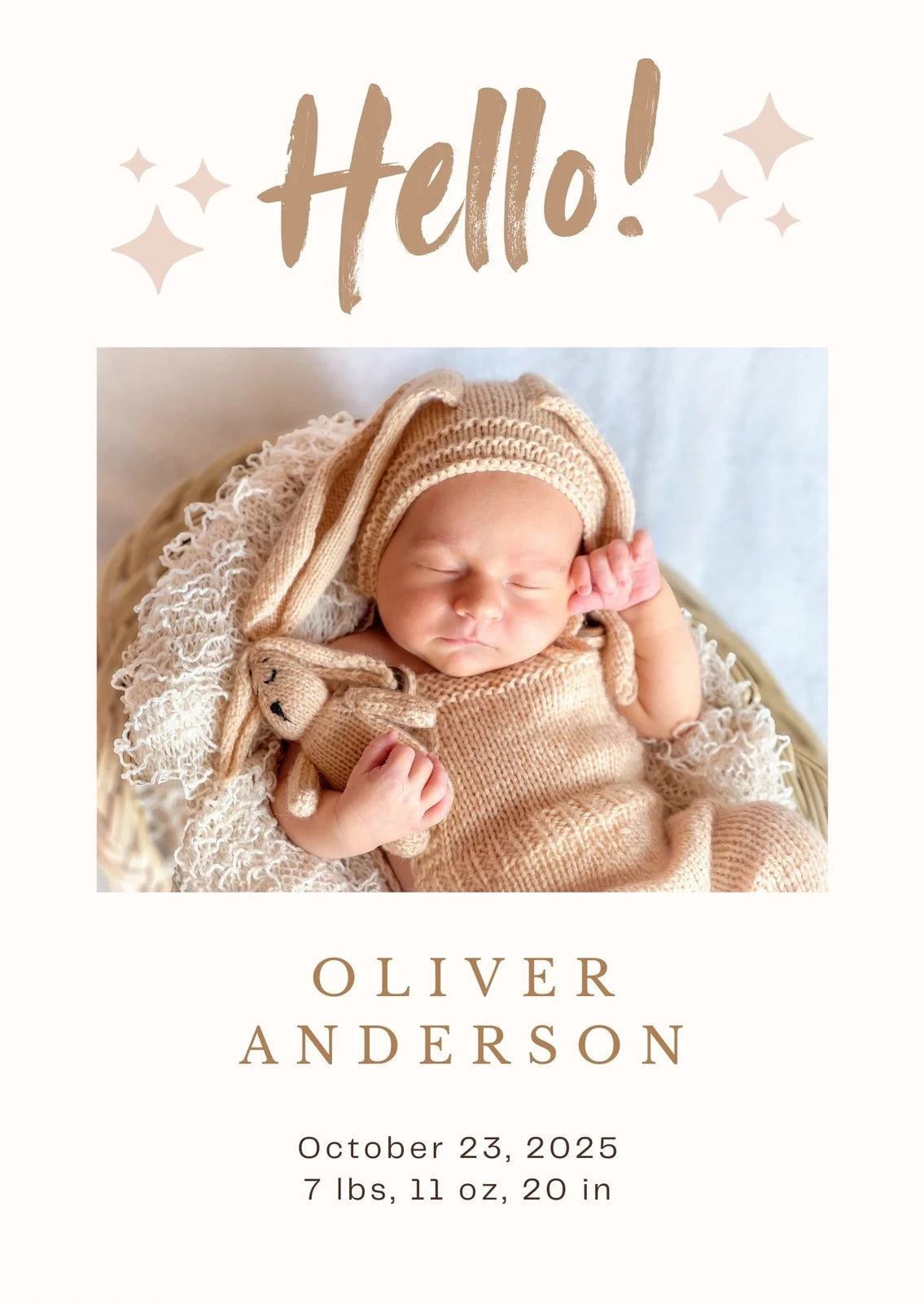 free baby announcement templates