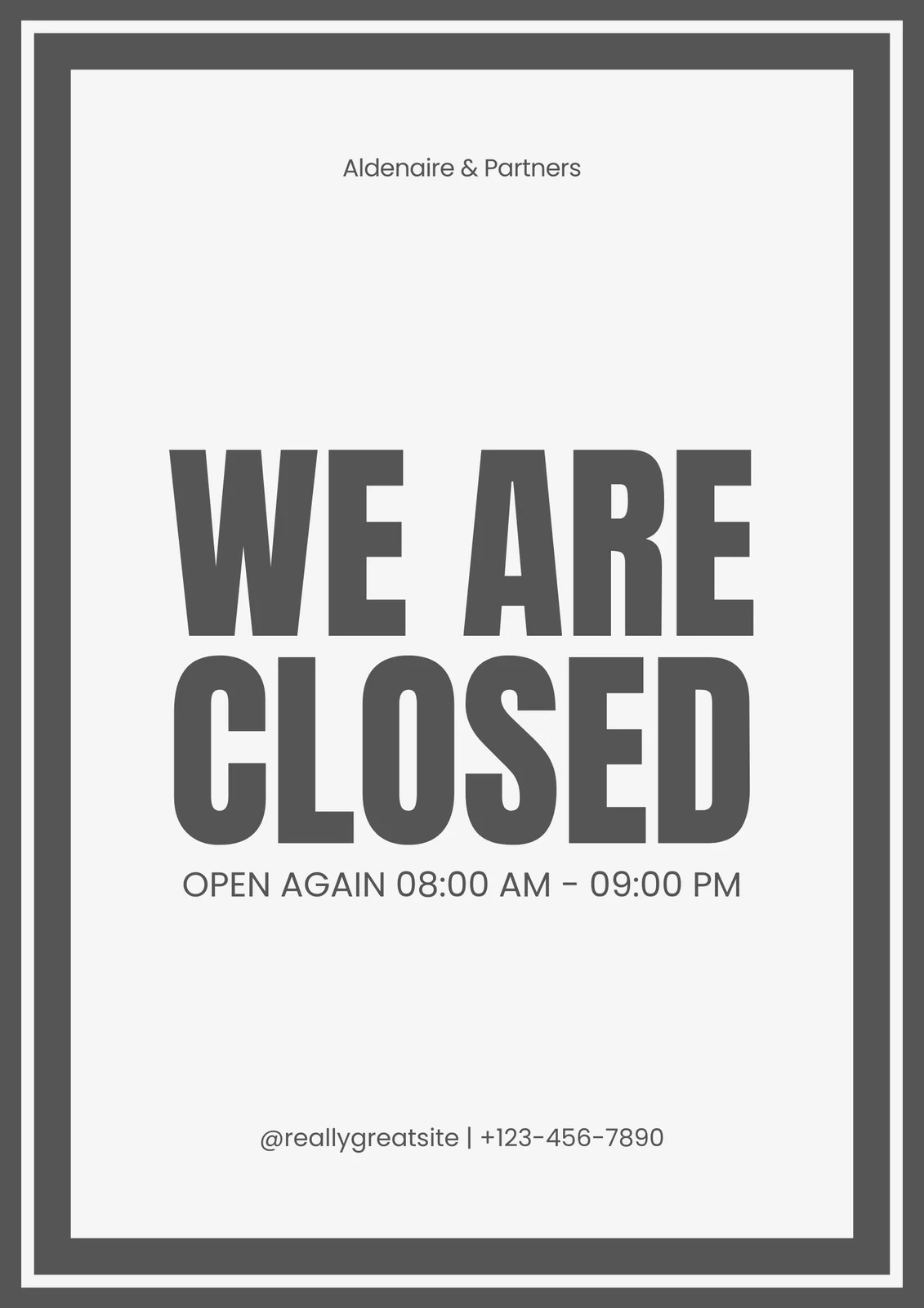 Free And Customizable Closed Templates