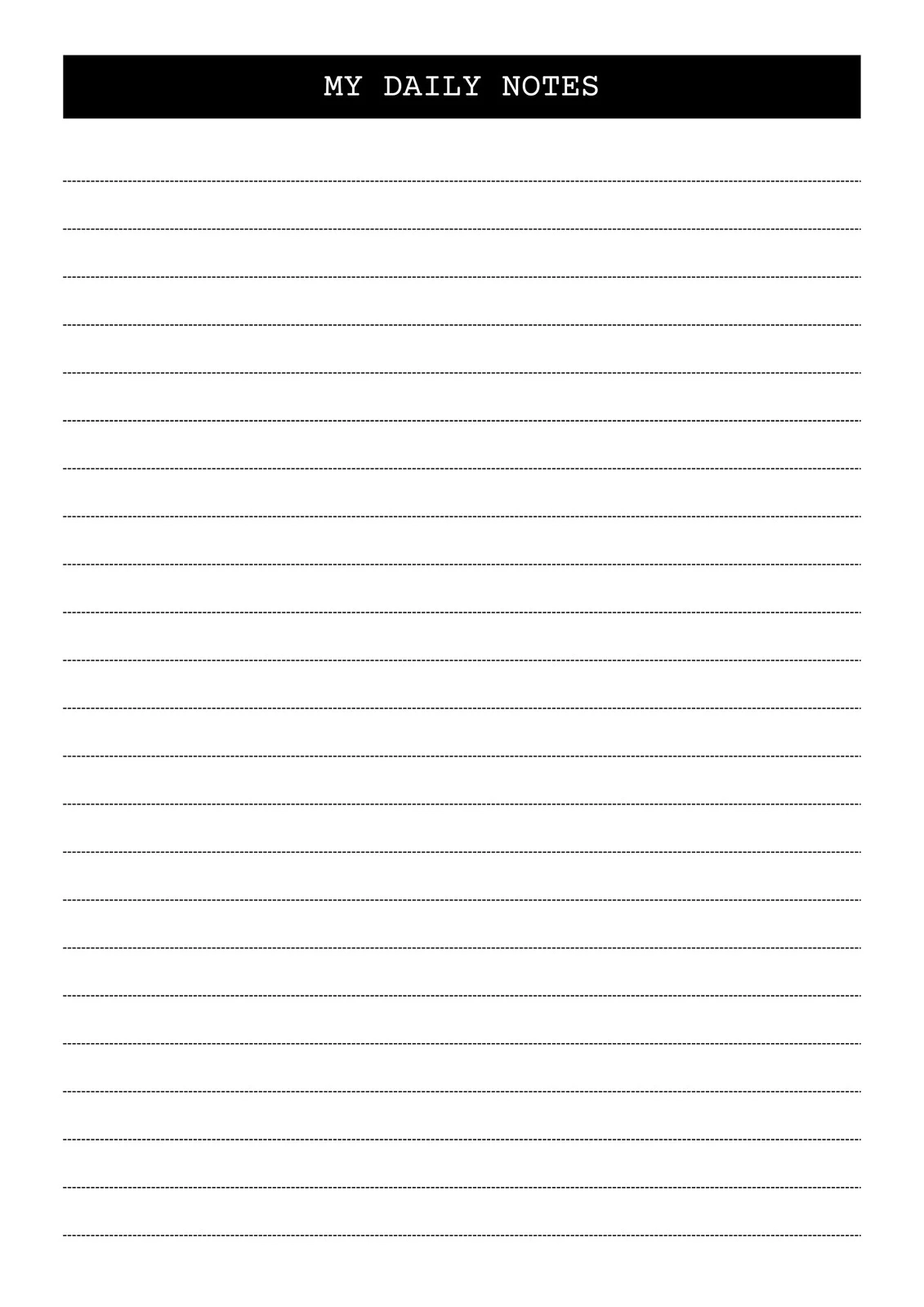 Free And Customizable Line Templates