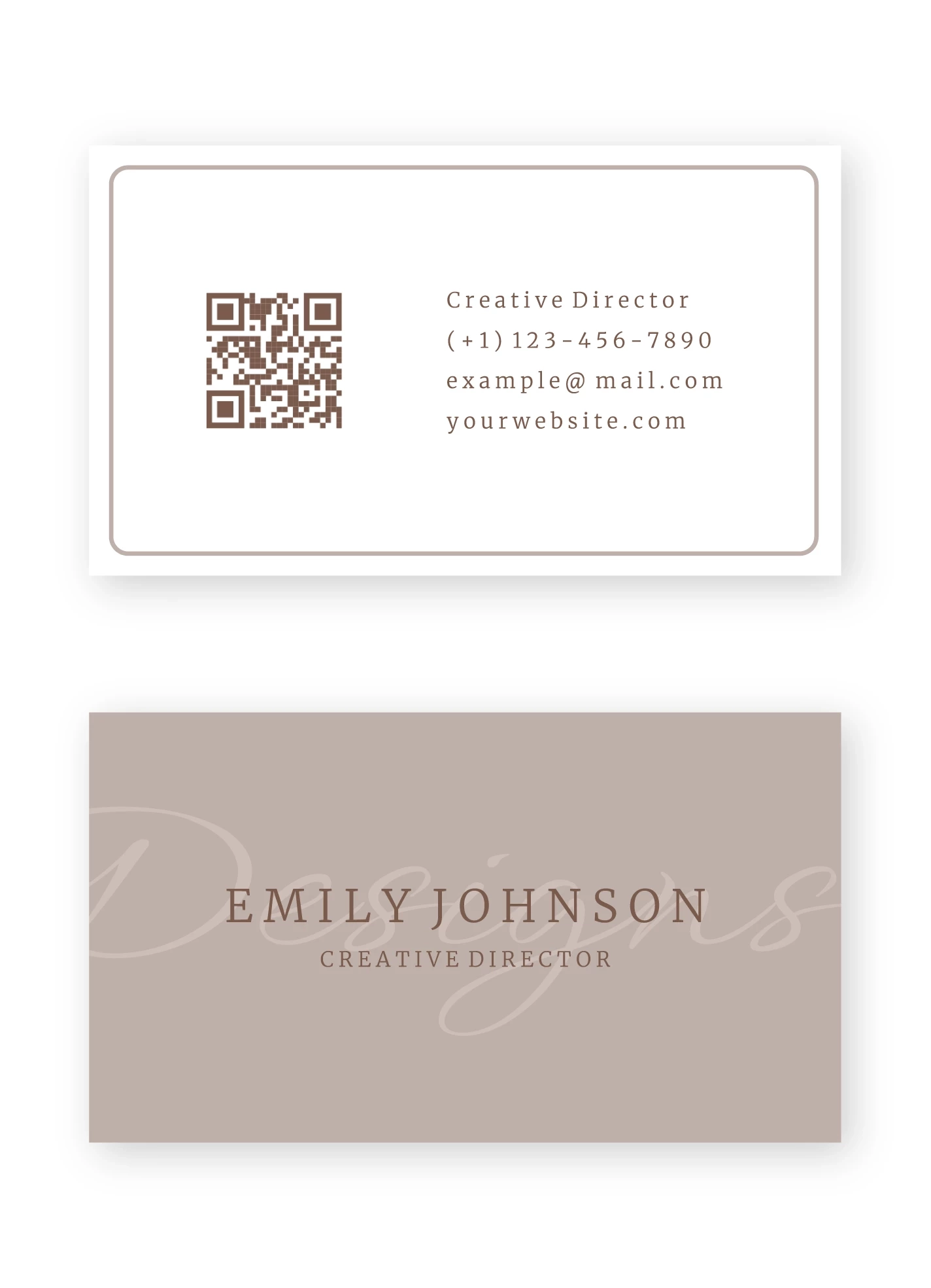 Free Business Card Google Docs Templates Gdoc io