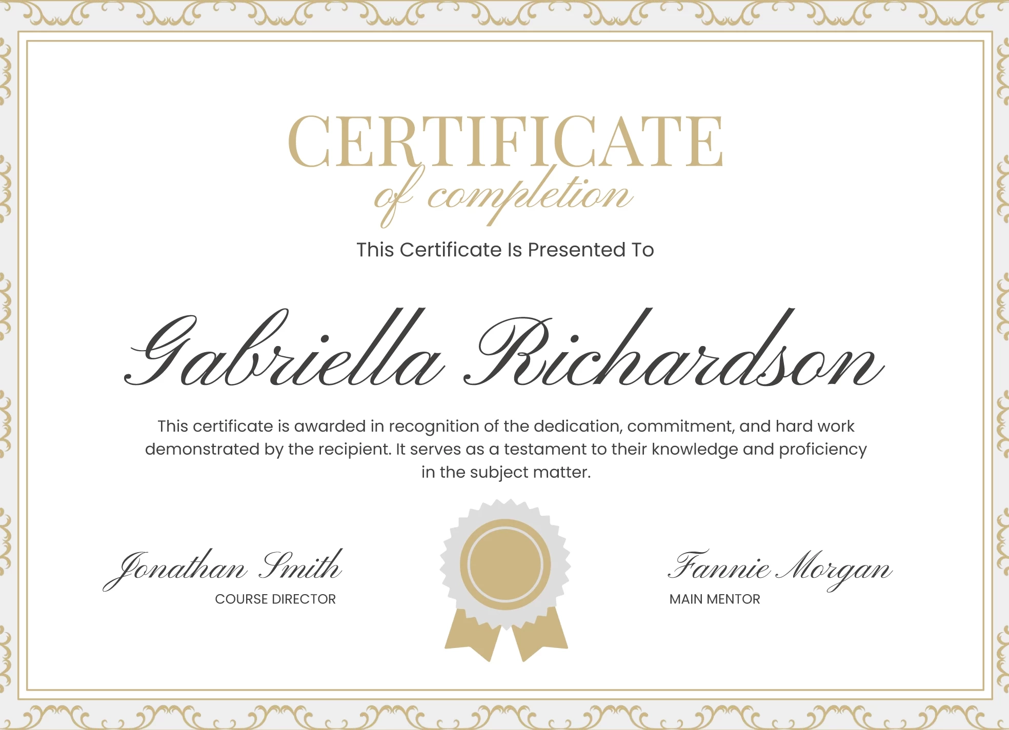 Free Certificate Google Docs Templates Gdoc io