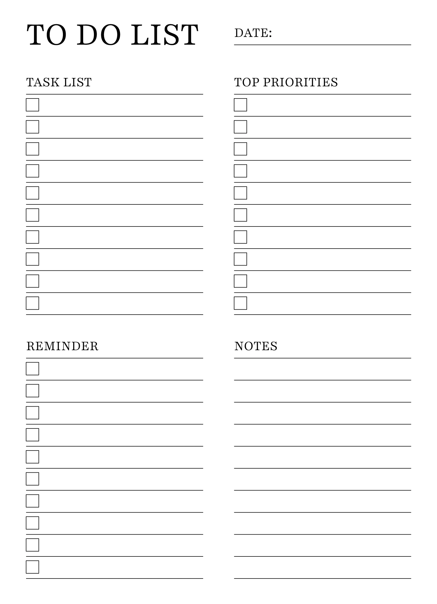 Free Checklist Google Docs Templates Gdoc io