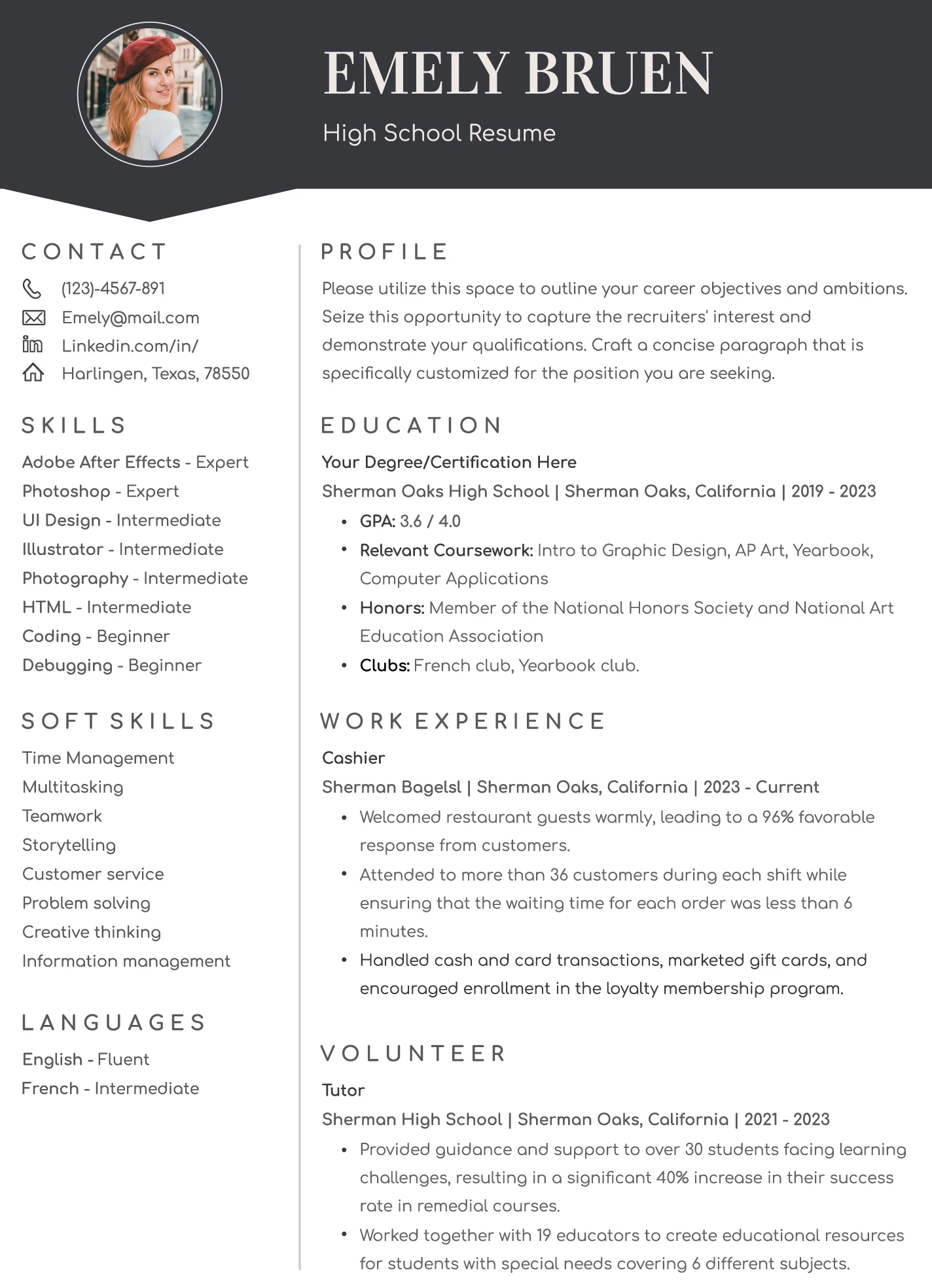 Free College Resume Google Docs Templates Gdoc io