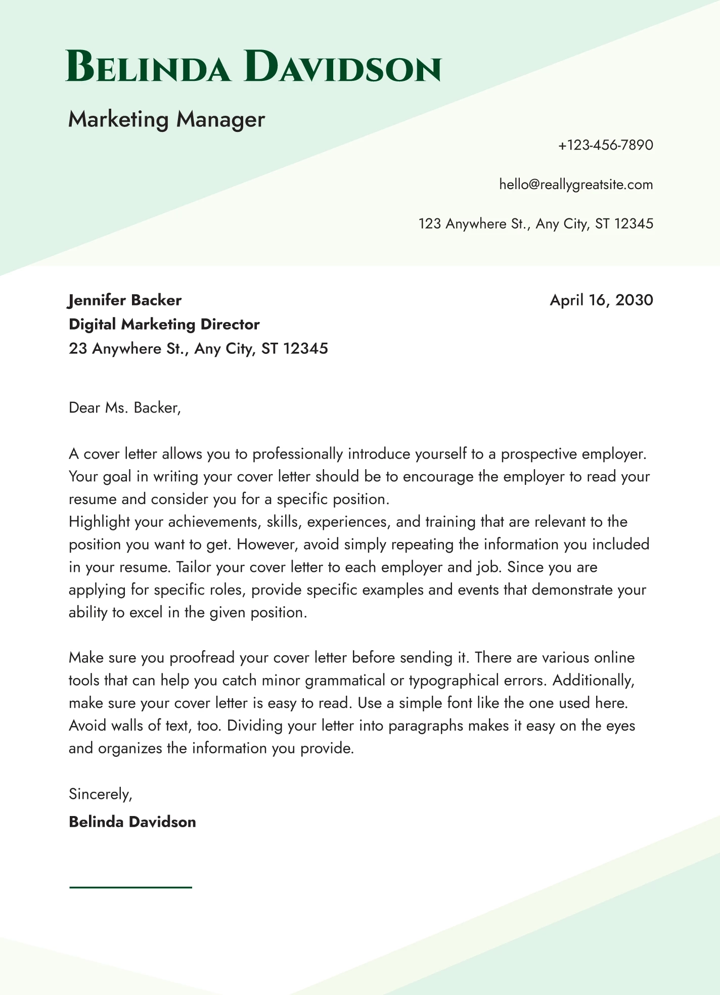 Free Cover Letter Google Docs Templates Gdoc io