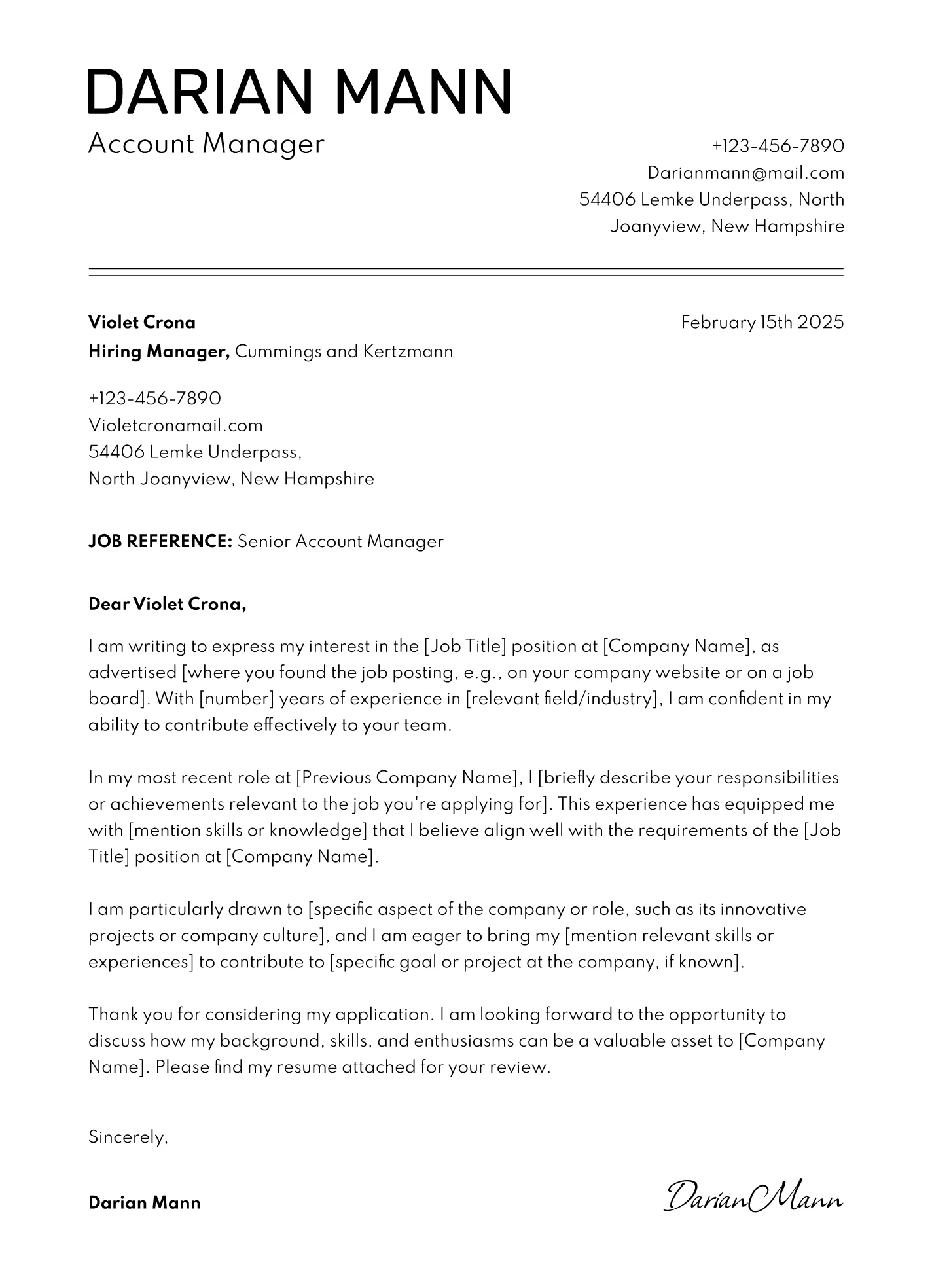 Free Cover Letter Google Docs Templates Gdoc io
