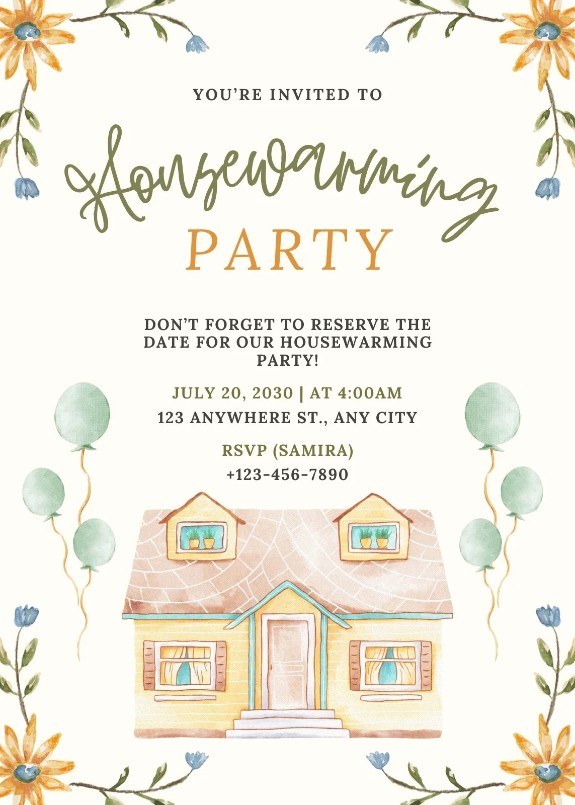 Free Custom Printable Housewarming Invitation Templates Canva