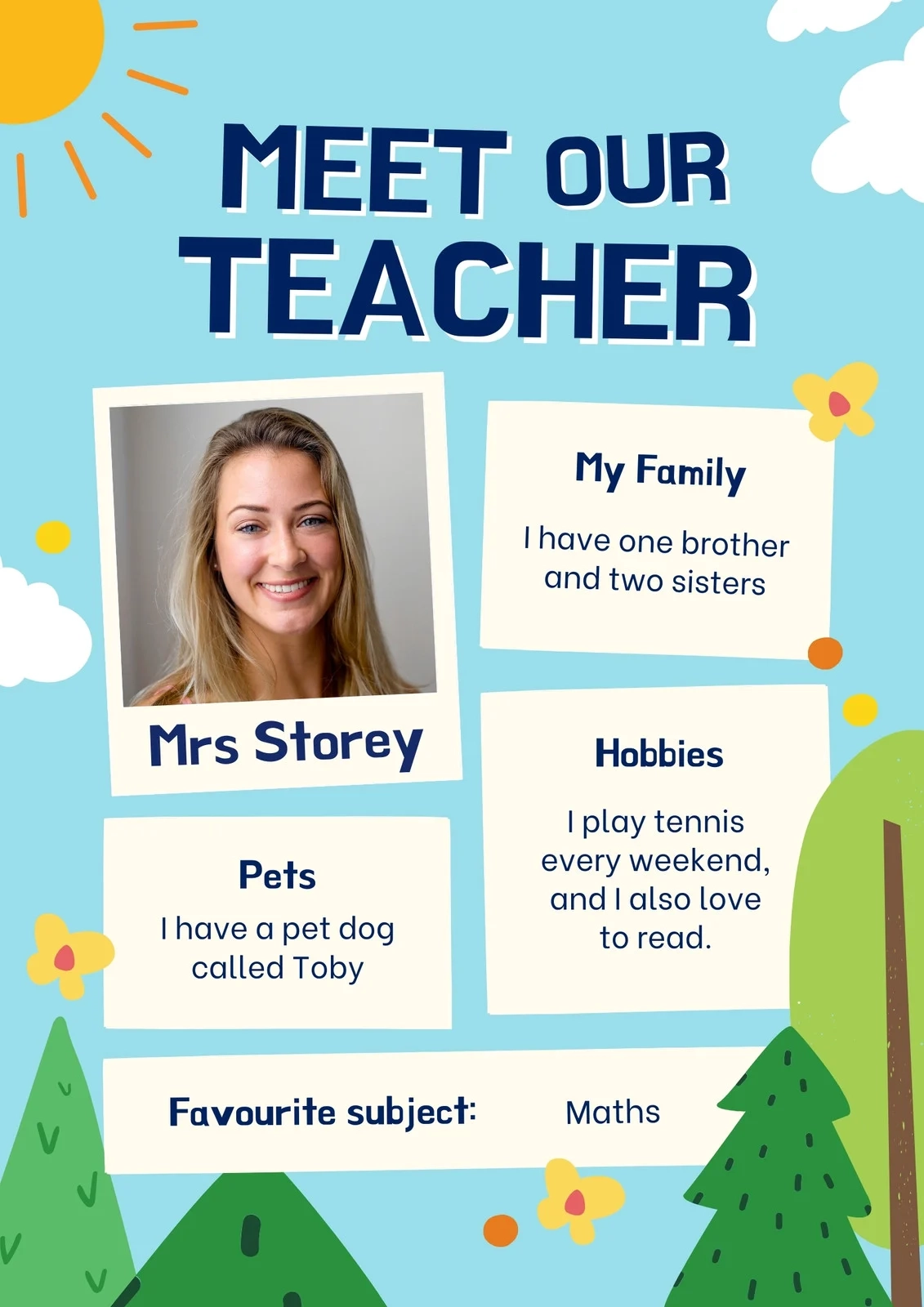 Free Custom Printable Meet The Student teacher Templates Canva