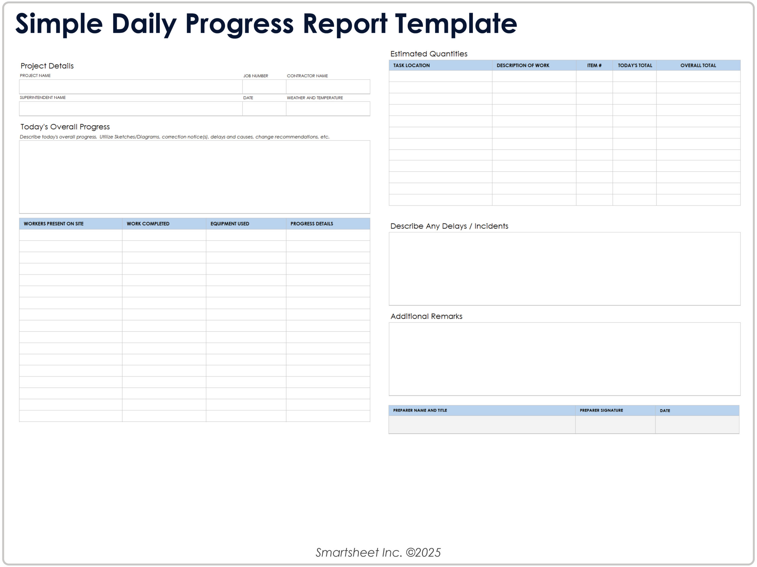 Free Daily Report Templates