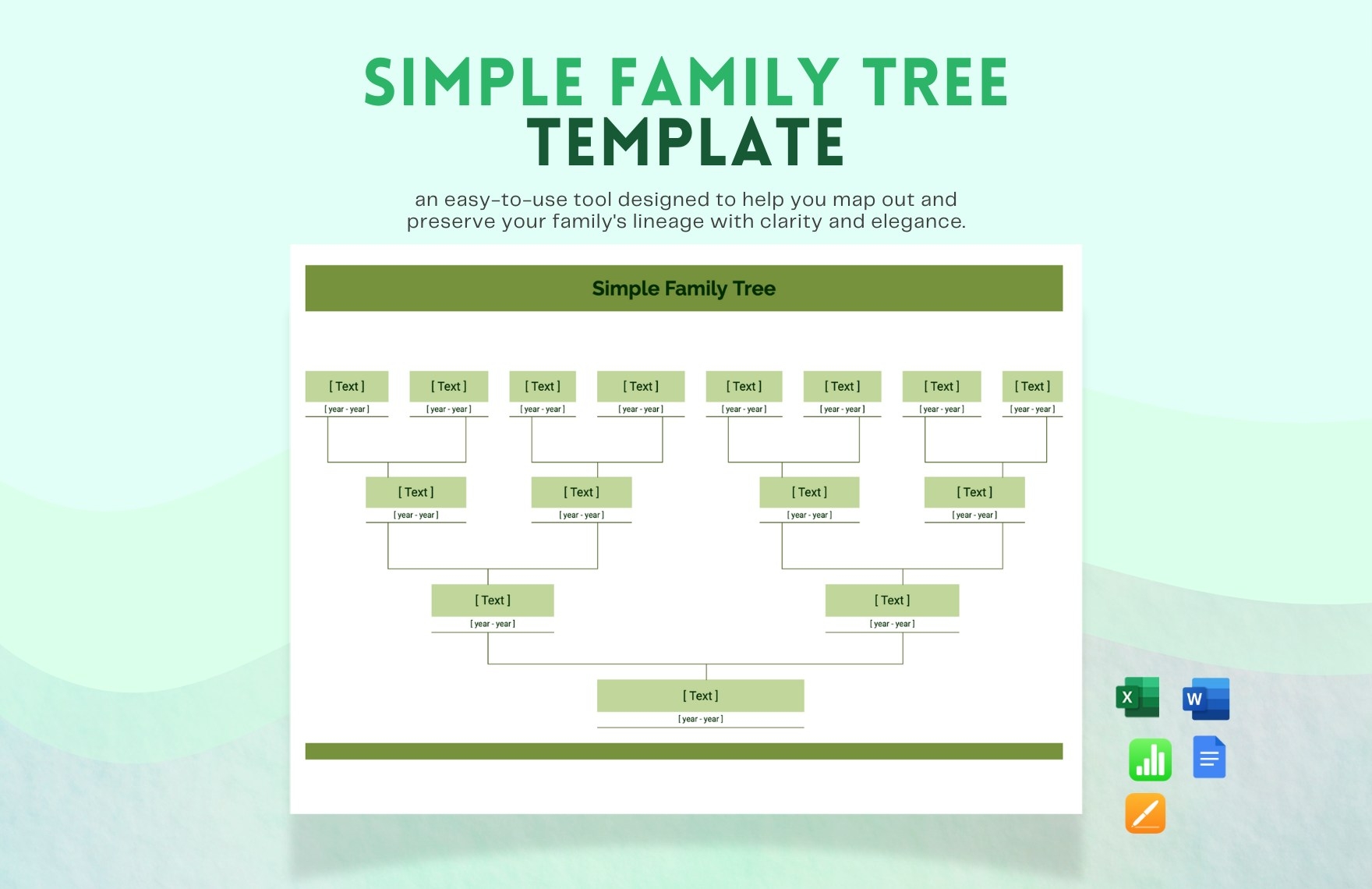 Free Editable Family Tree Templates In Google Docs To Download