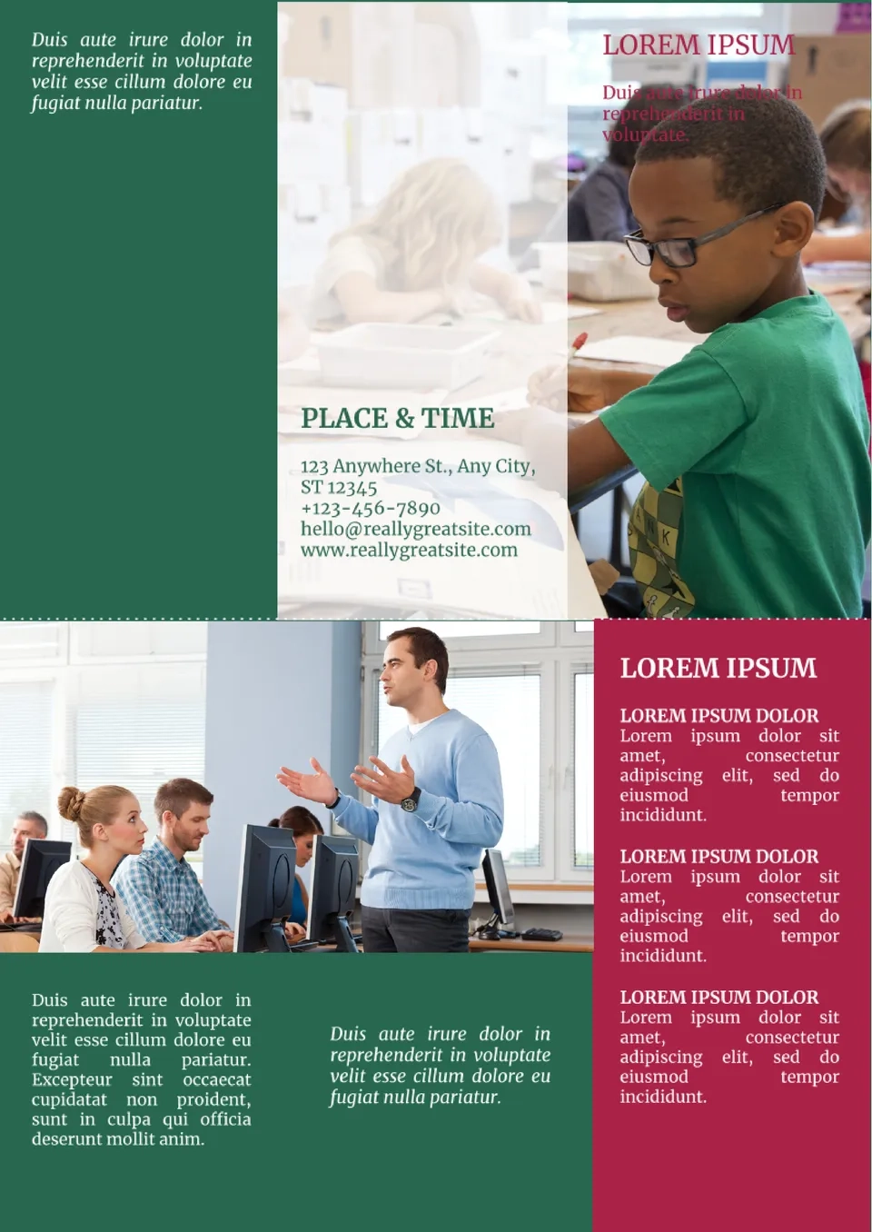 brochure templates google docs