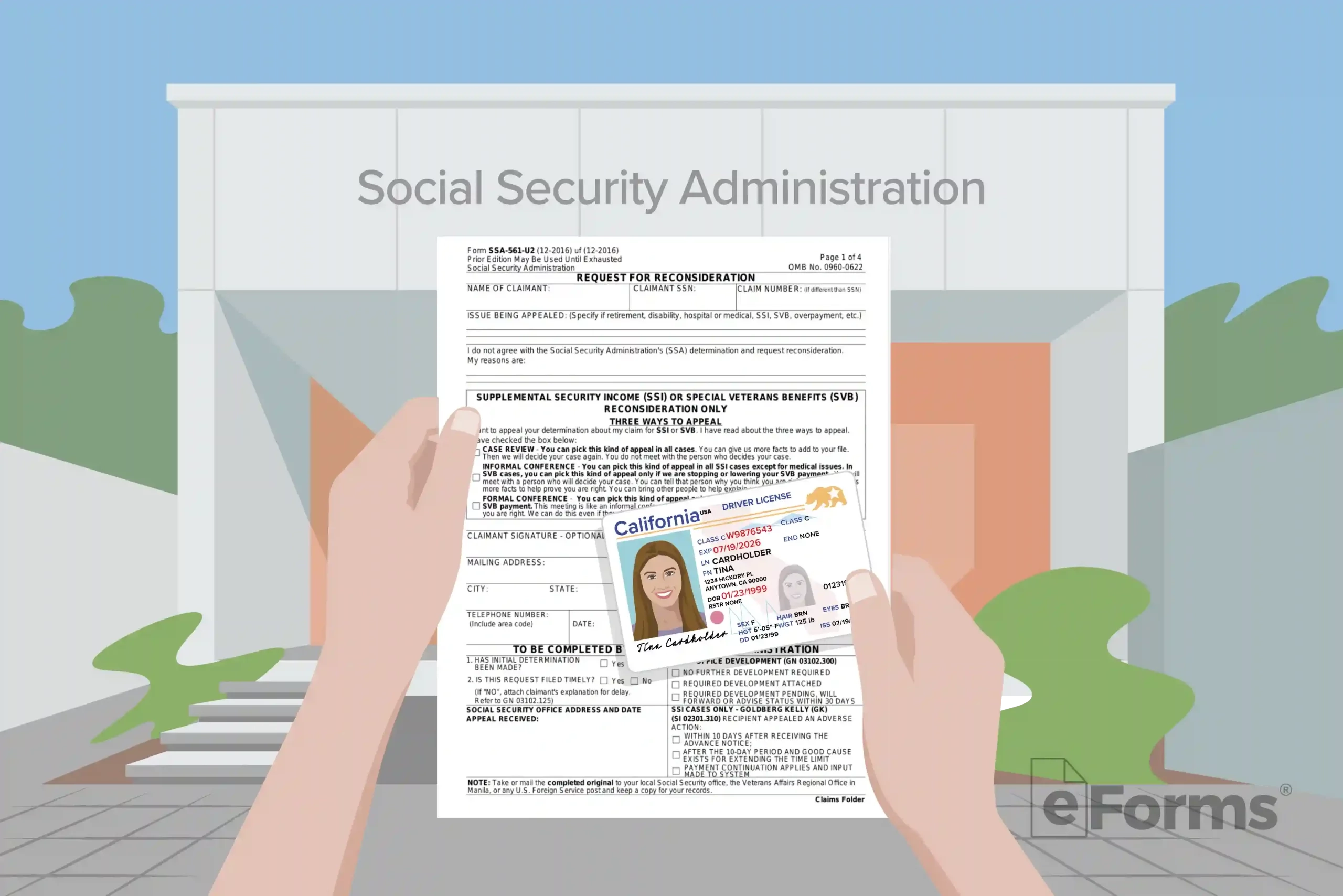 Free Form SSA 561 U2 Social Security Request For Reconsideration PDF EForms