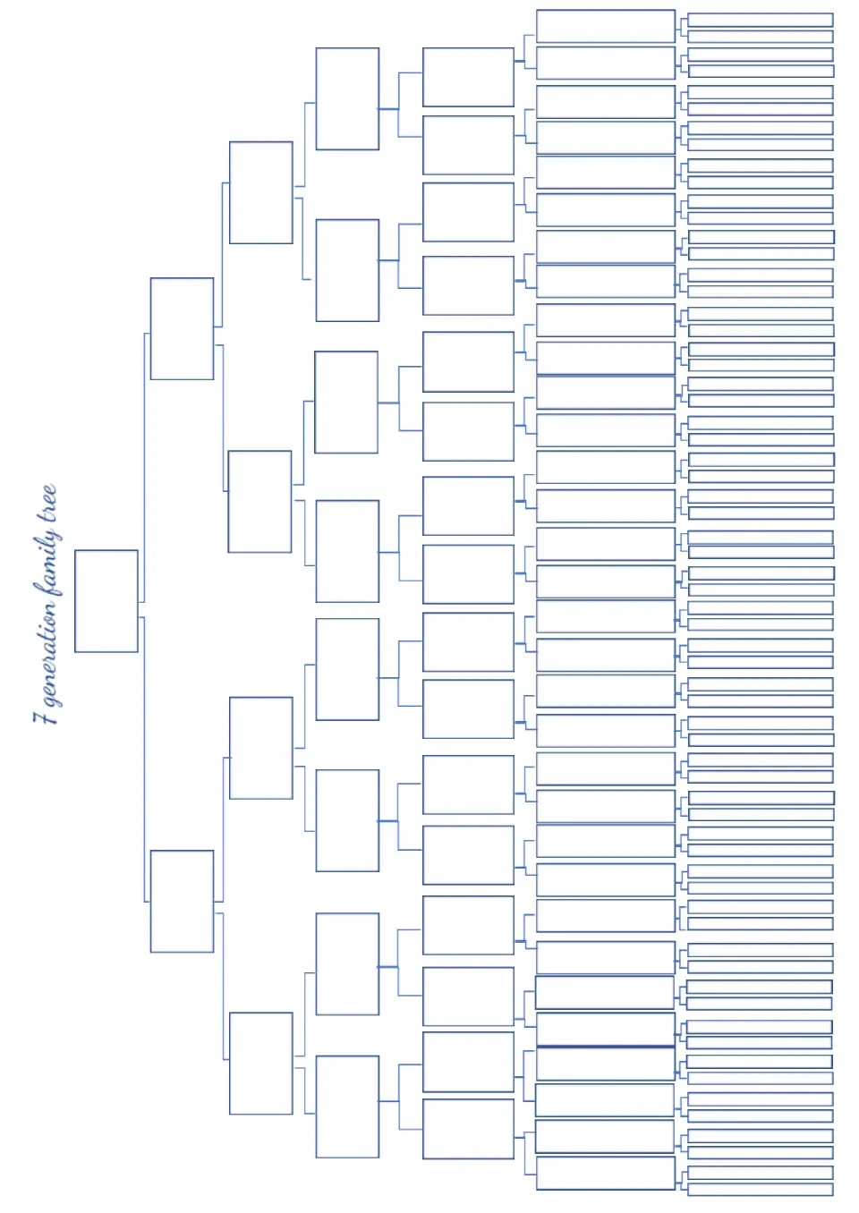 Free Generation Family Tree Template For Google Docs