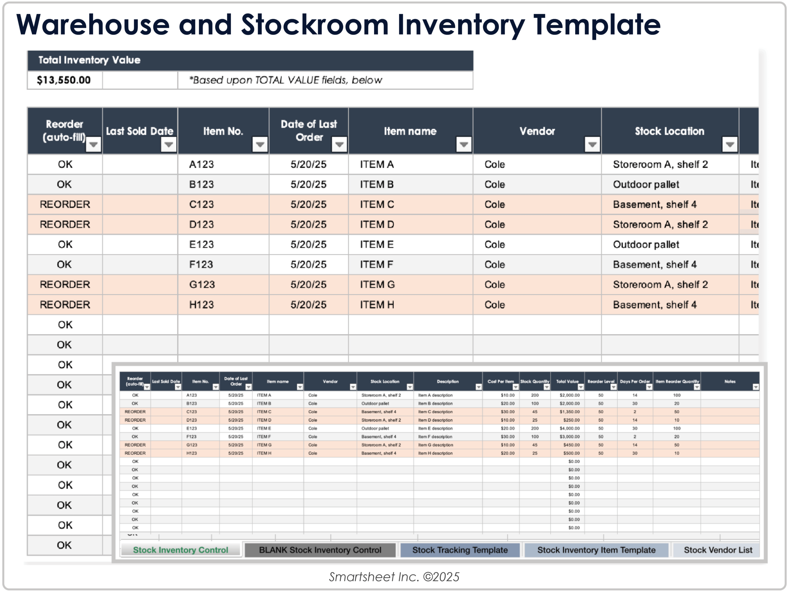 Free Google Sheets Inventory Templates