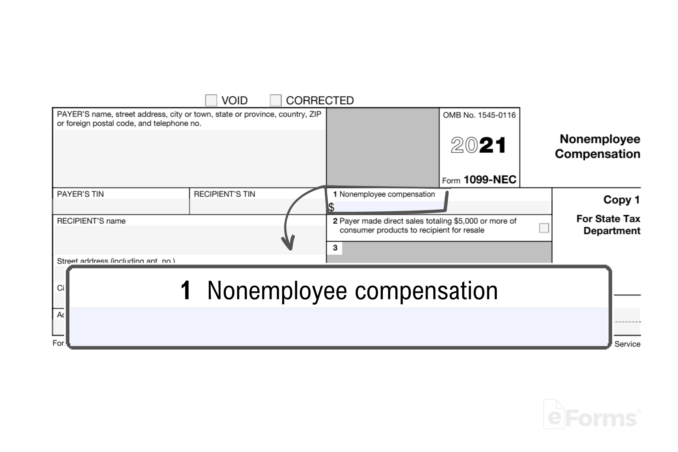 printable 1099 nec form 2024