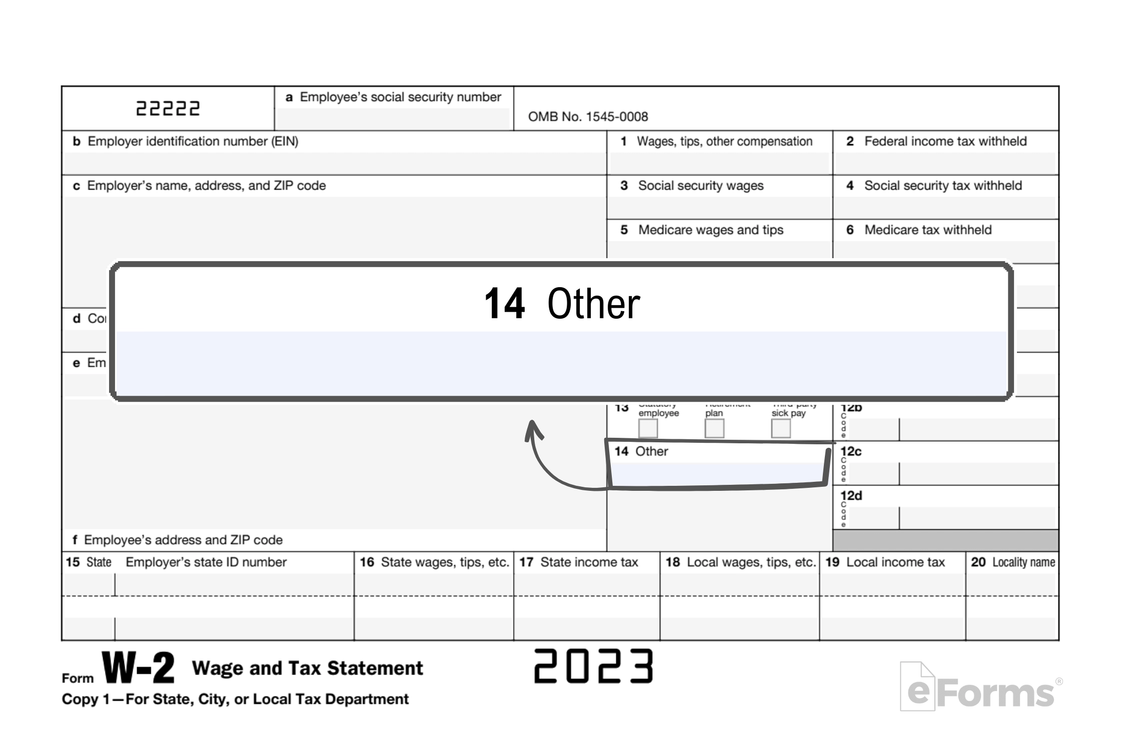 Free IRS Form W 2 Wage And Tax Statement PDF EForms