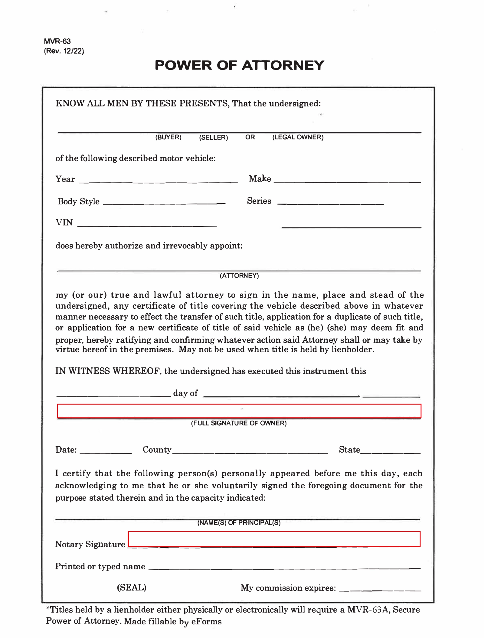 Free North Carolina Power Of Attorney Forms 10 Types PDF Word EForms