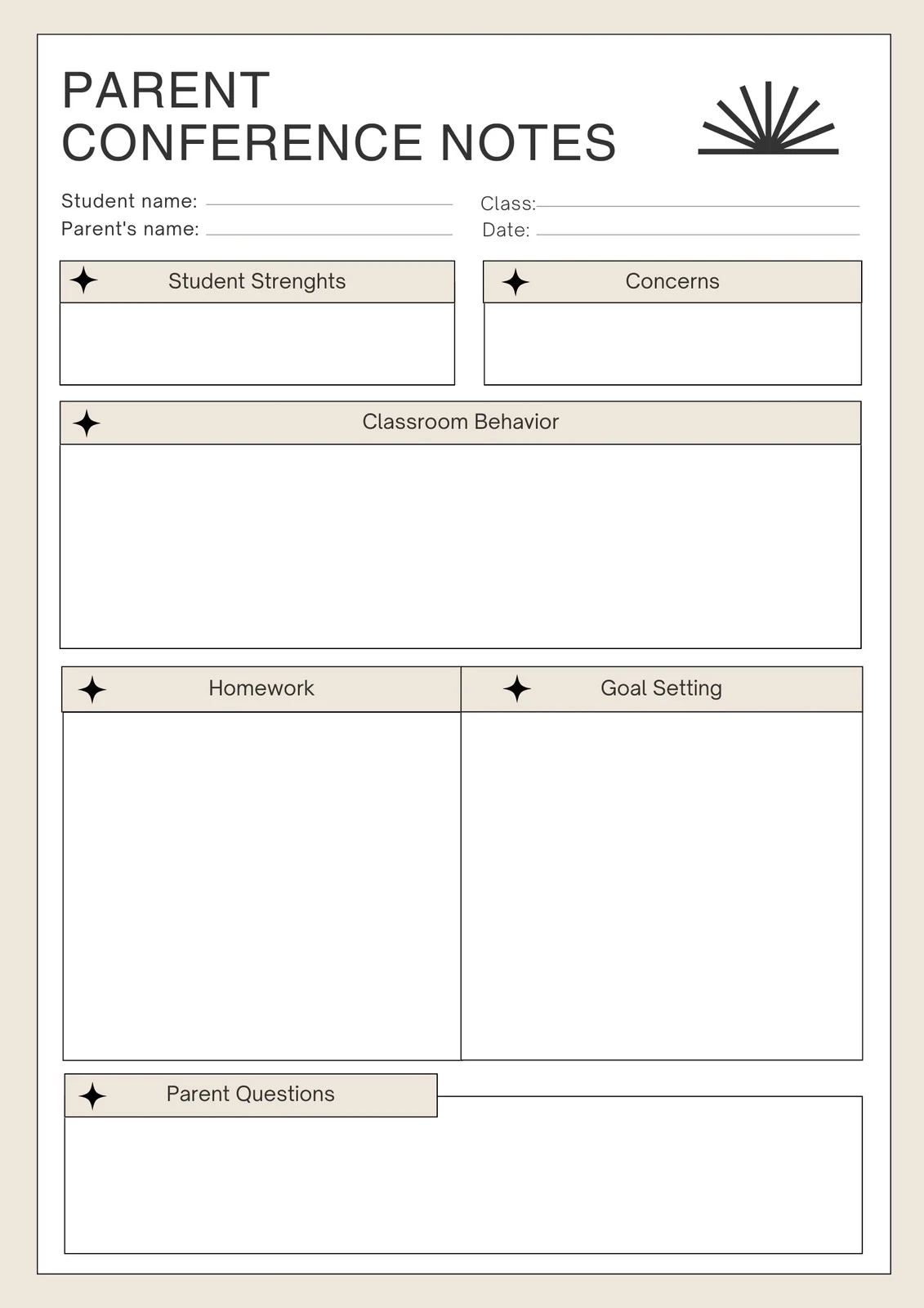 Free Parent Teacher Conference Design Collection Canva