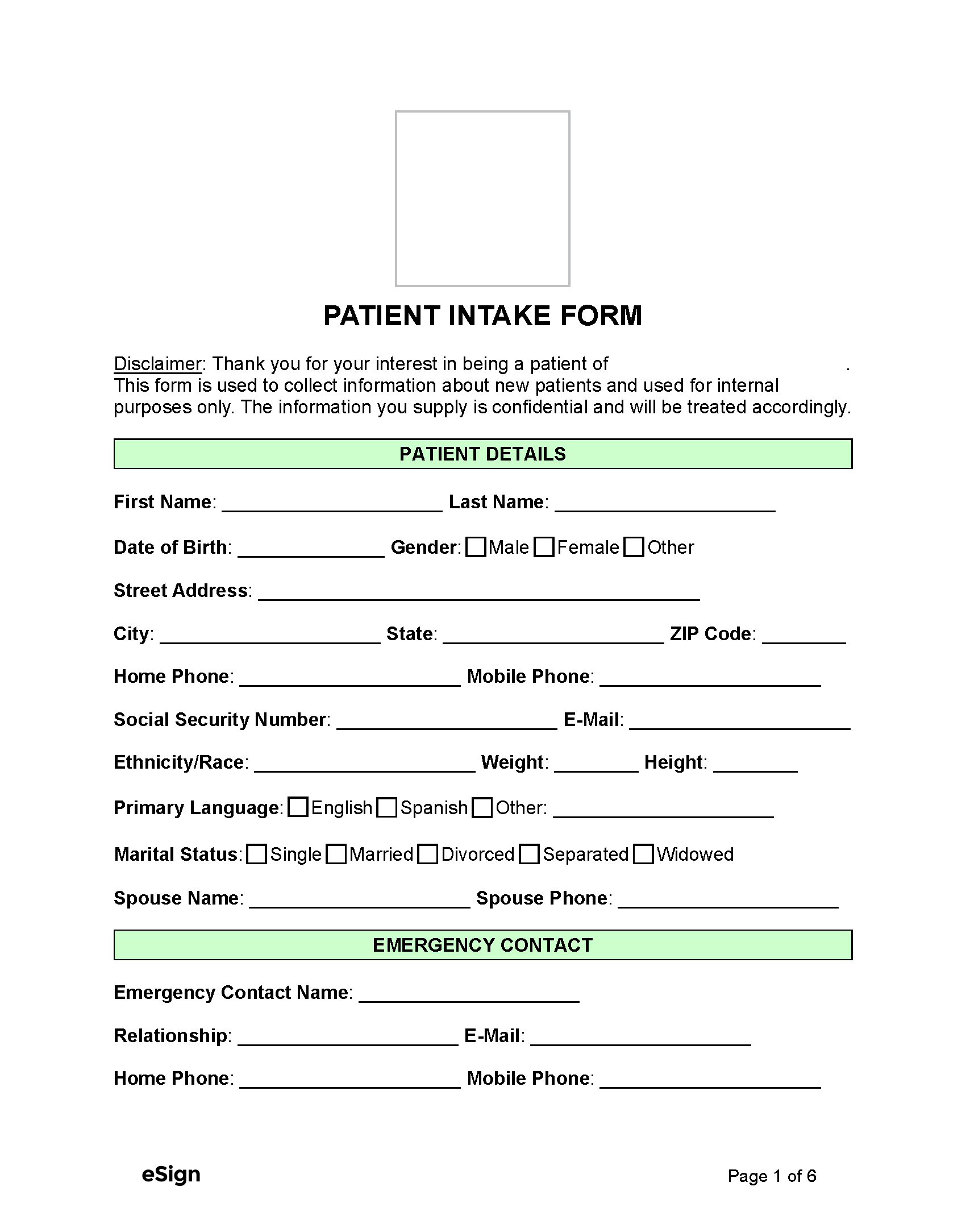 free printable doctor office forms