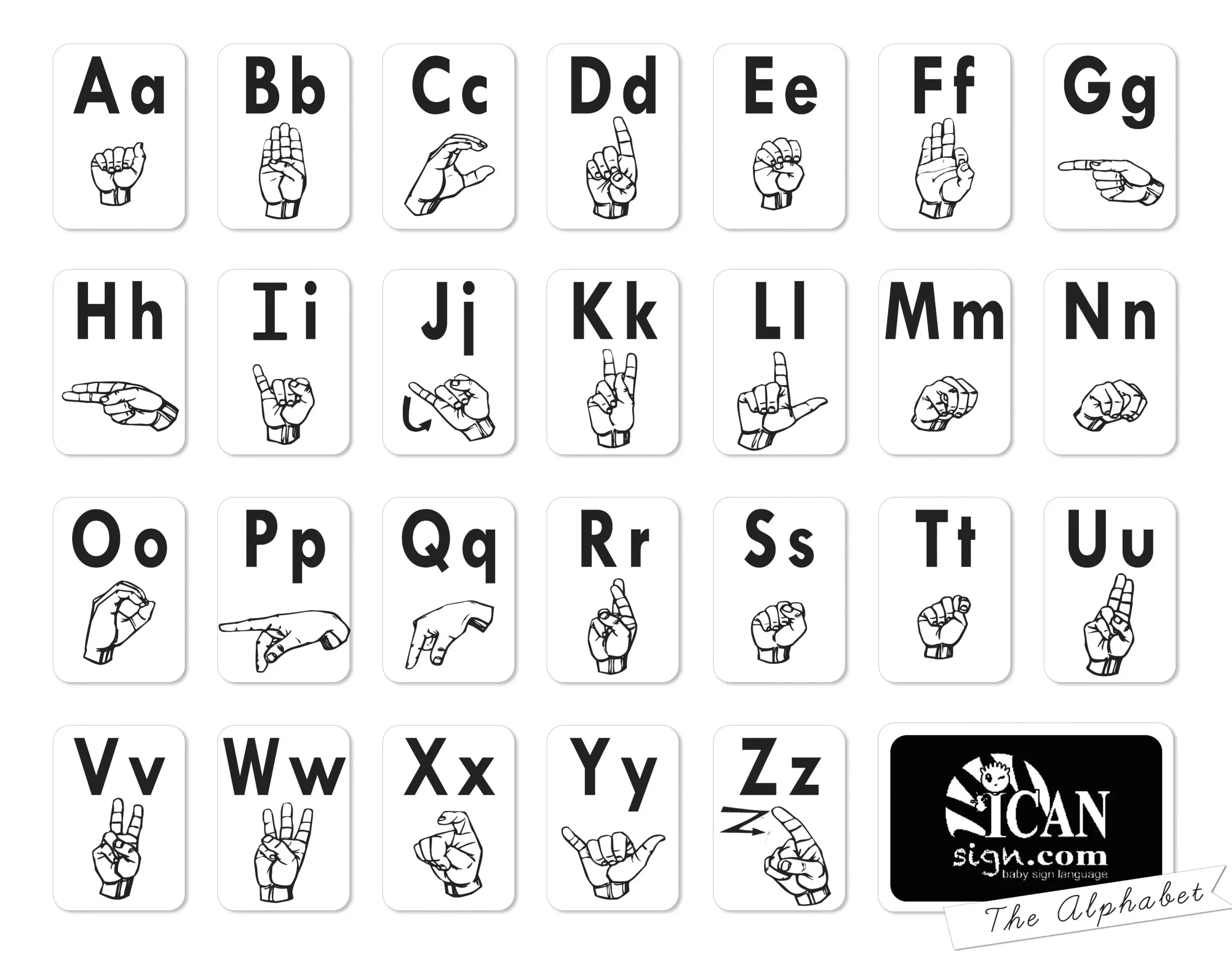 Free Printable Asl Alphabet Printable Study Planner