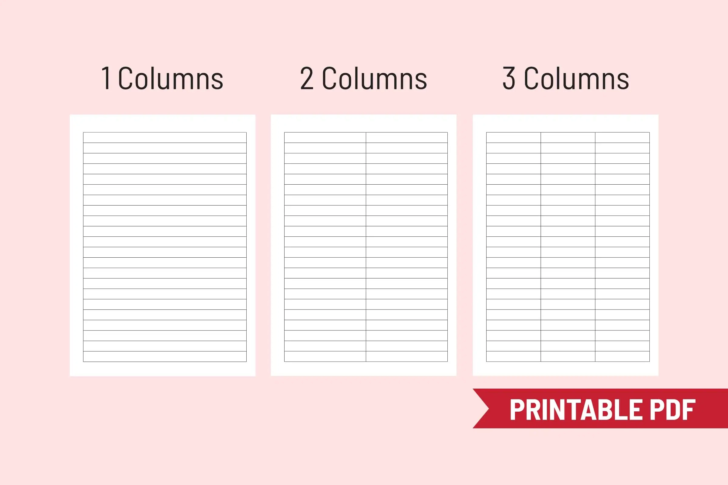 Free Printable Columns And Rows SnapyBiz
