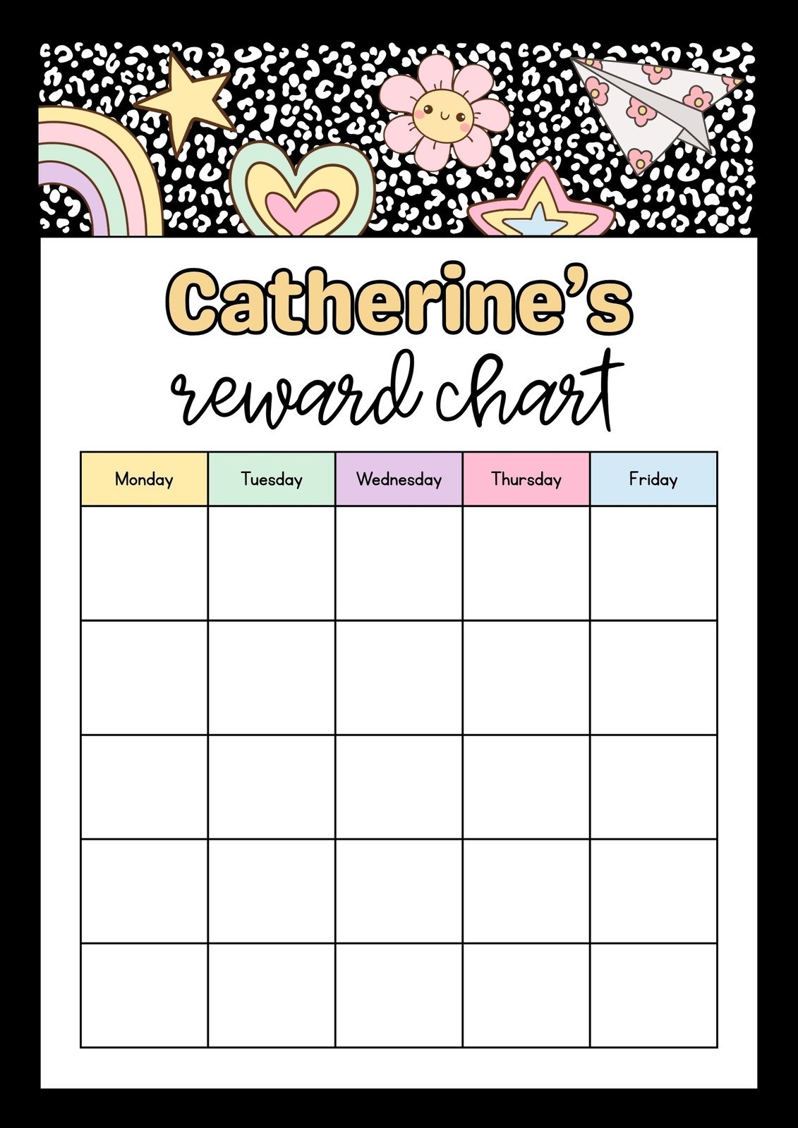 printable sticker chart free