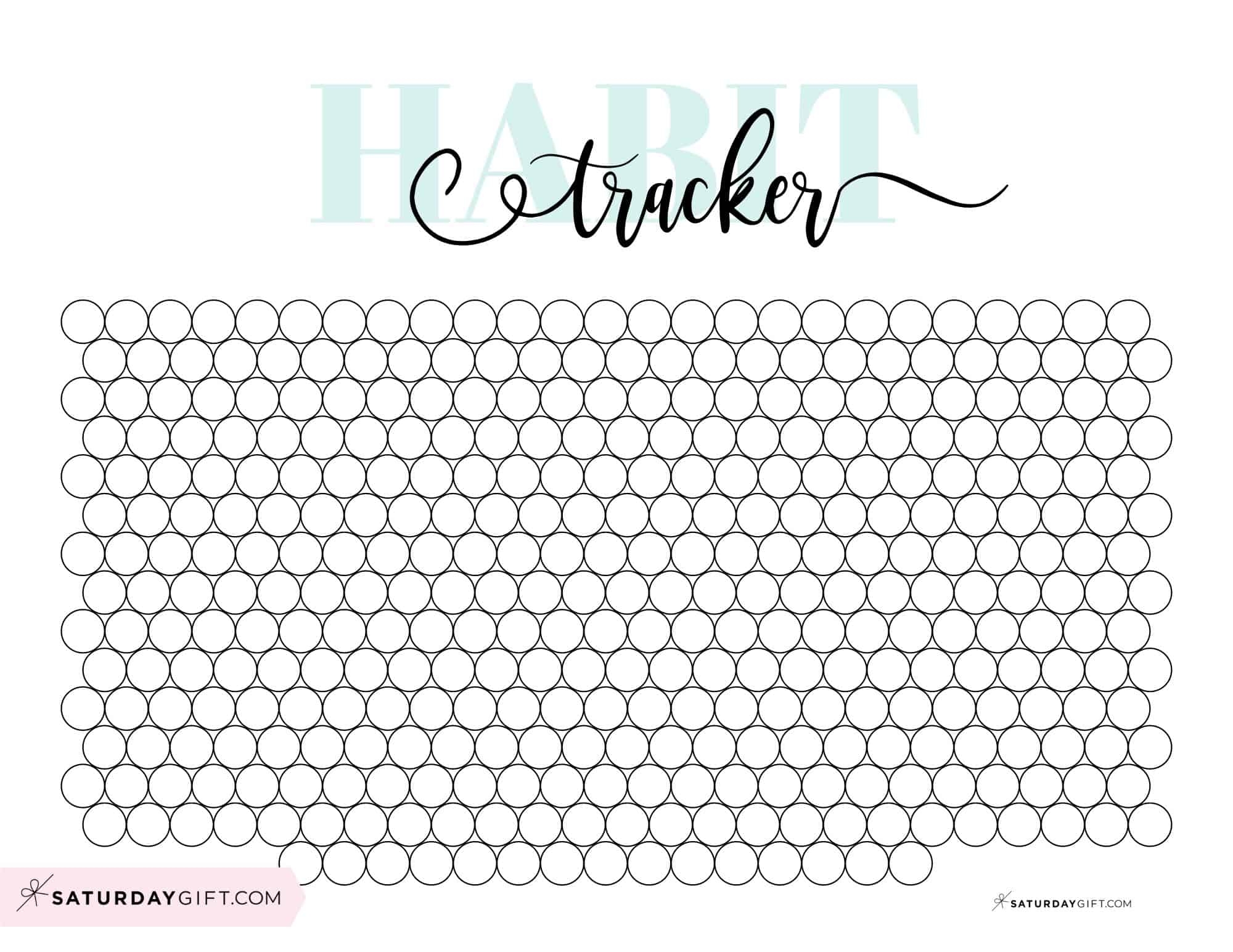 free habit tracker printable