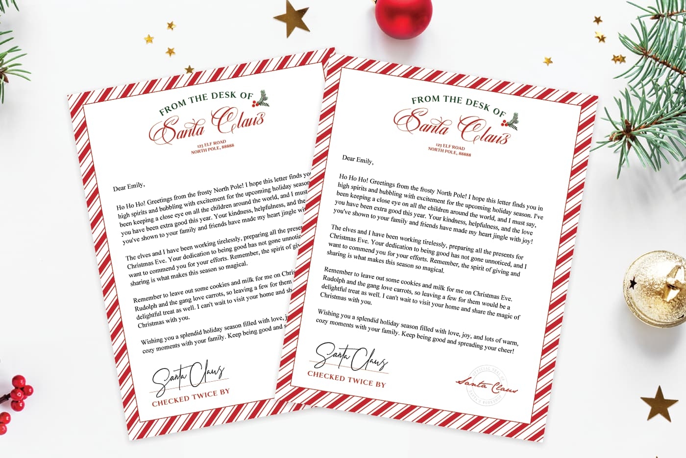 free letter from santa template