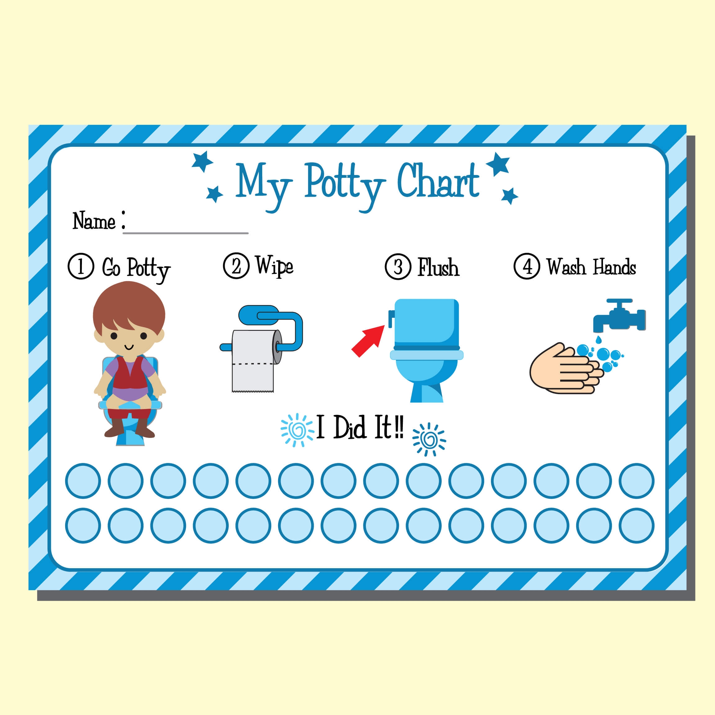 potty chart free printable