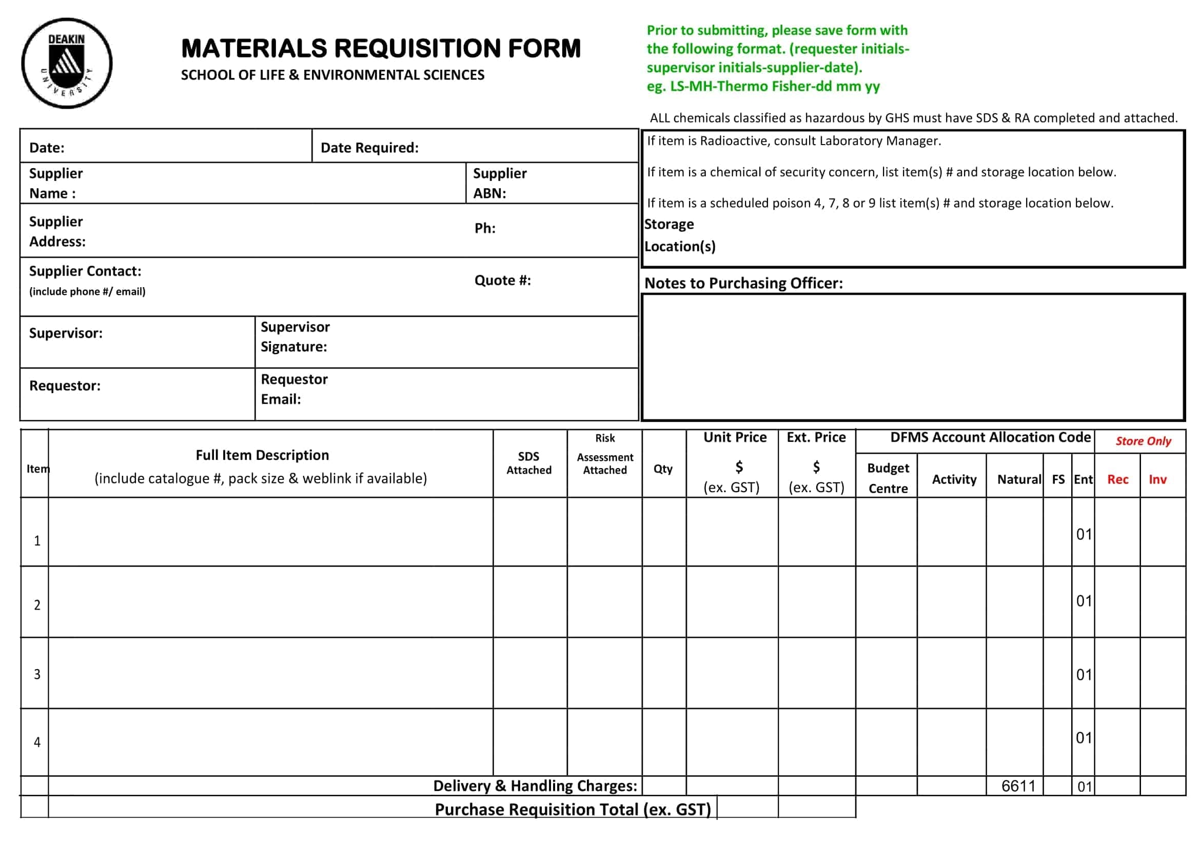 Free Printable Requisition Form Templates PDF Excel Recruitment