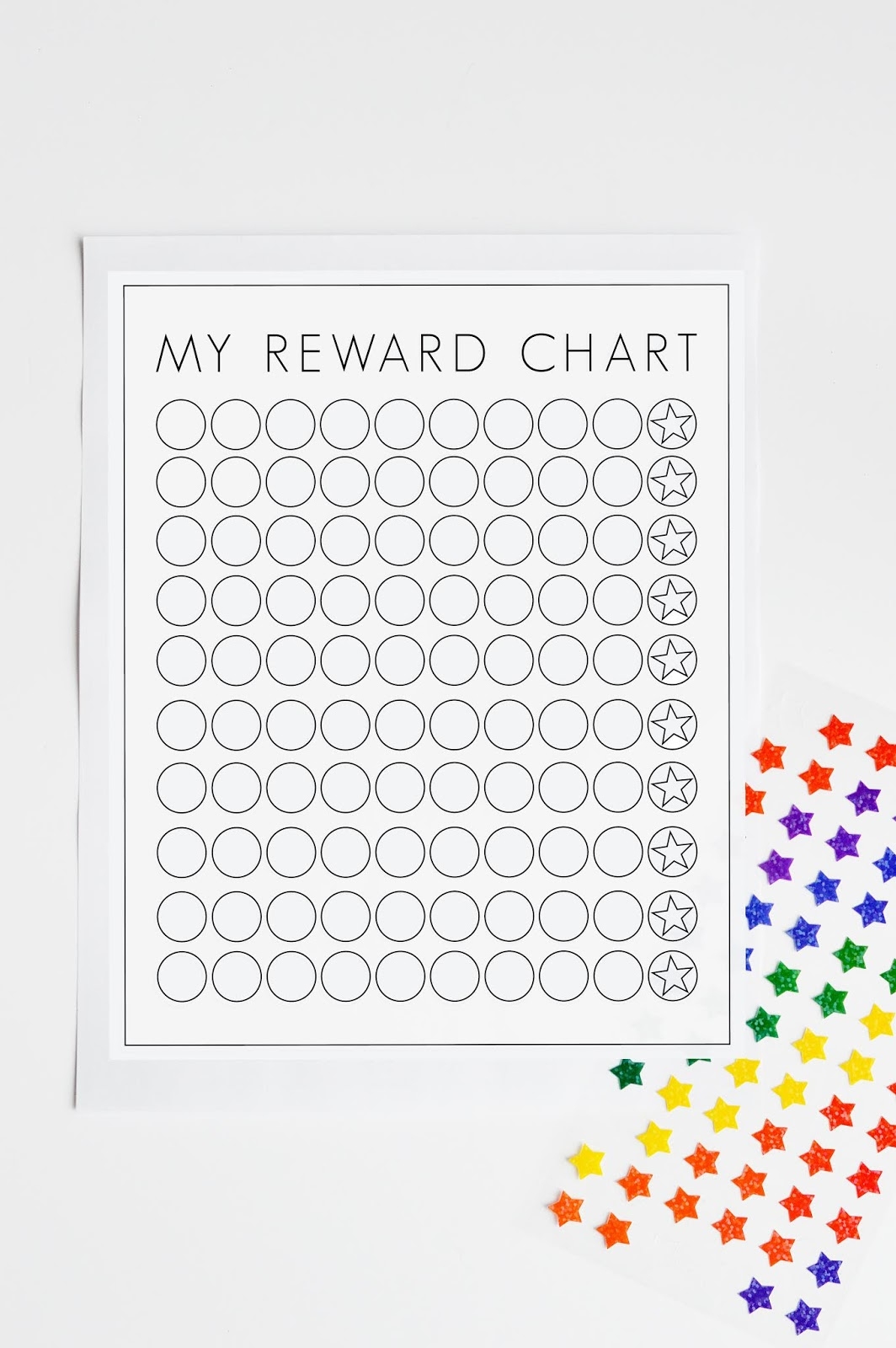 sticker chart to print