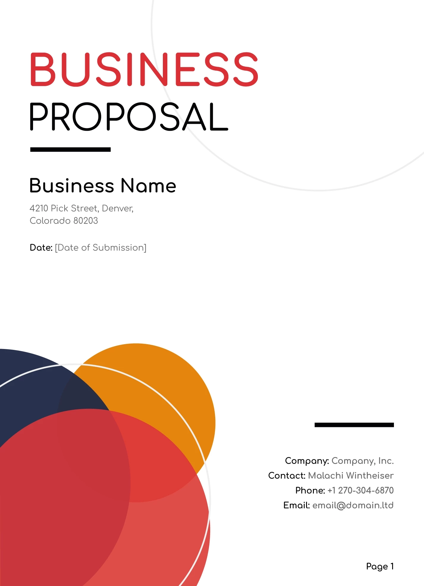 Free Proposal Google Docs Templates Gdoc io