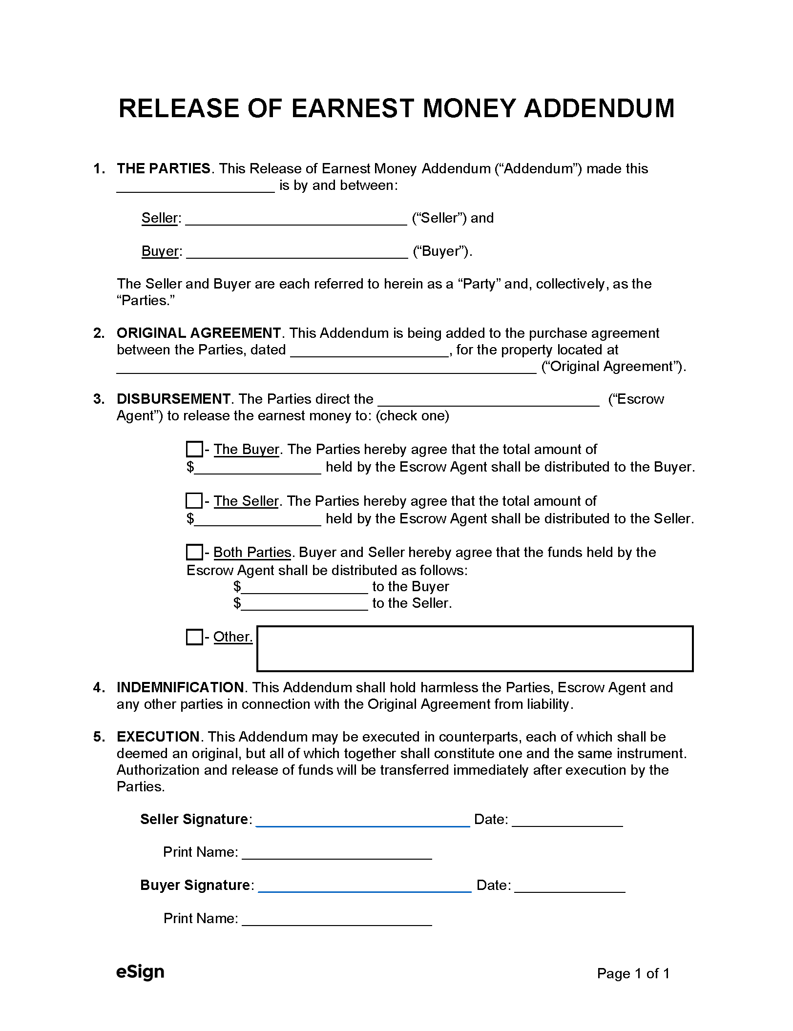 free printable waiver of liability form