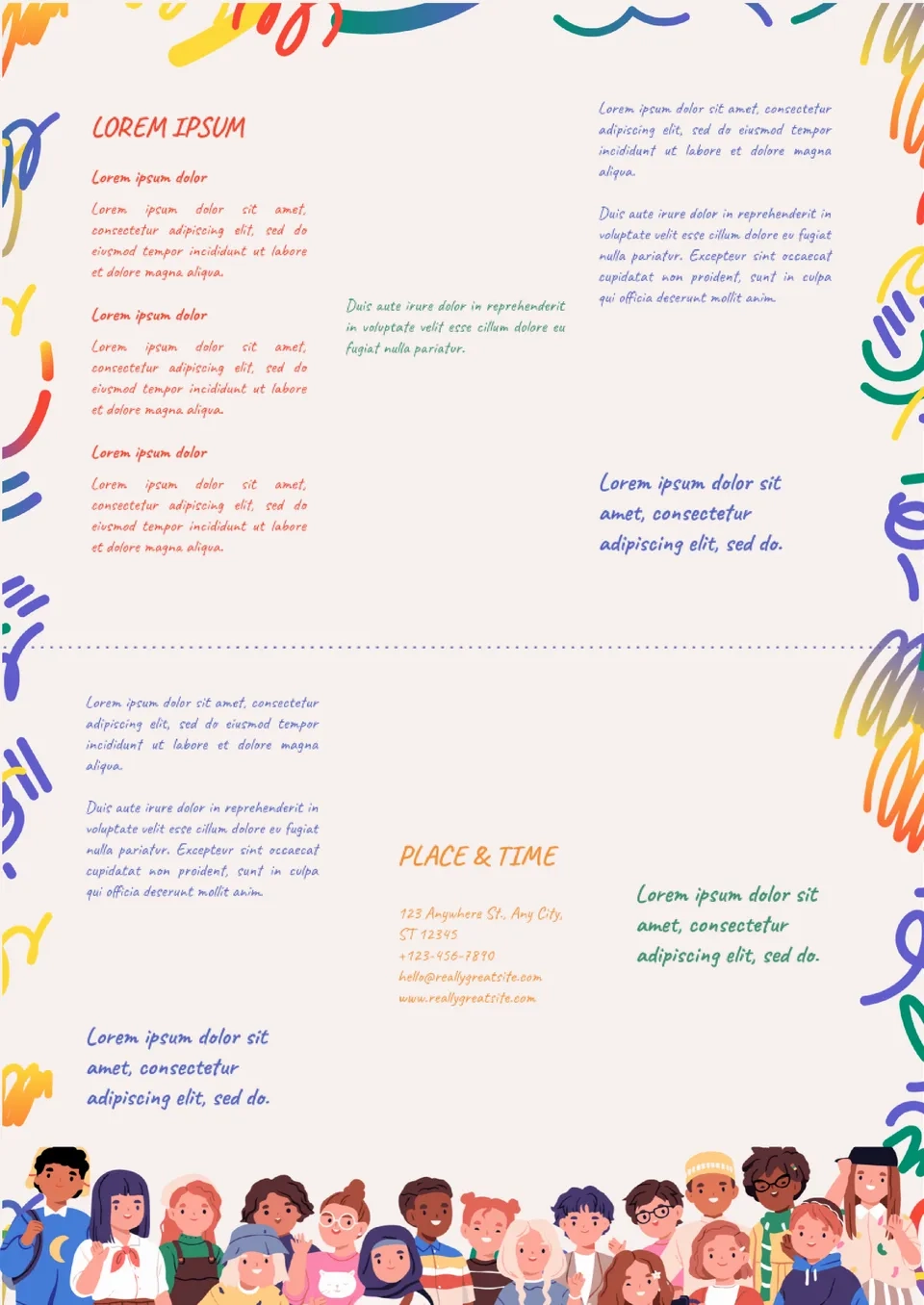 google doc brochure template