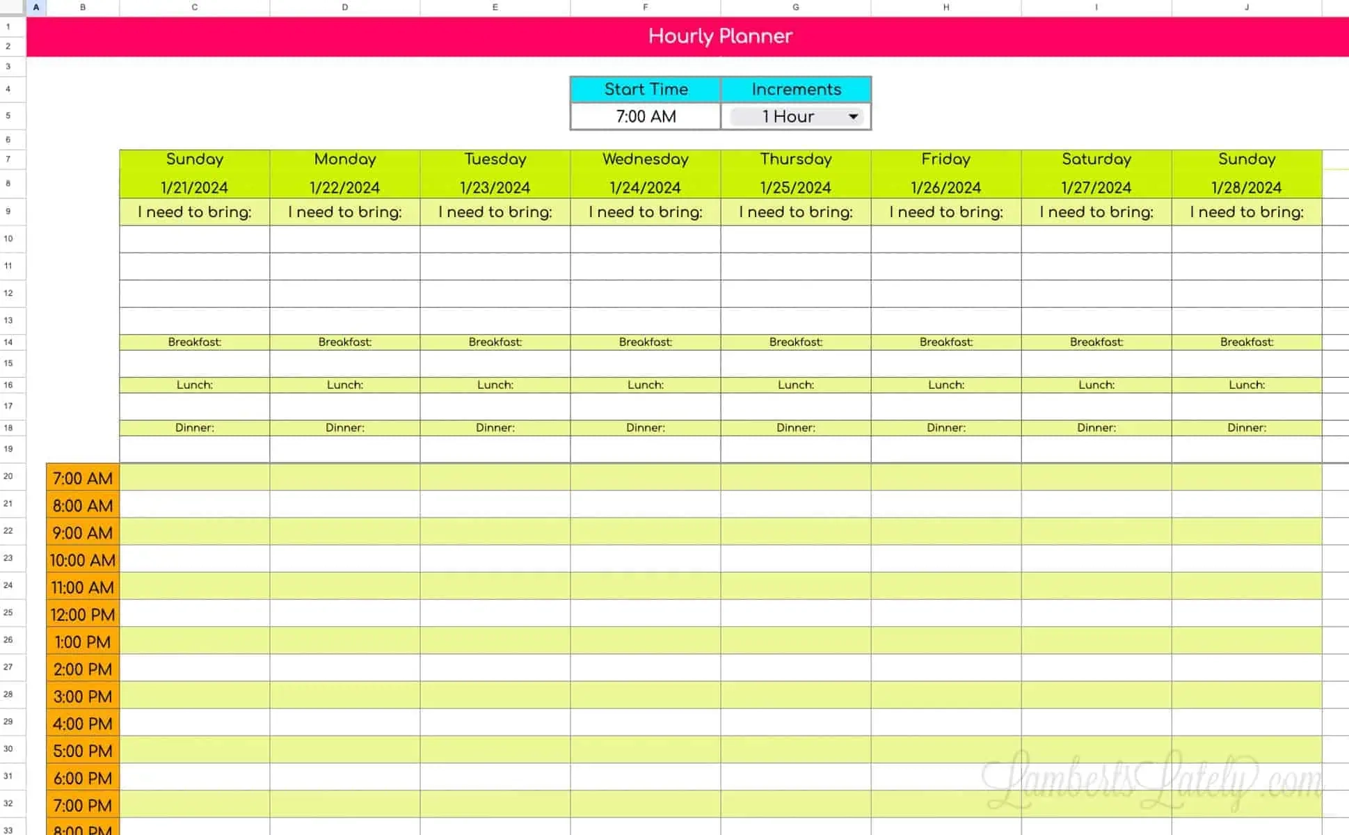 Free Travel Itinerary Template For Google Sheets LL Home