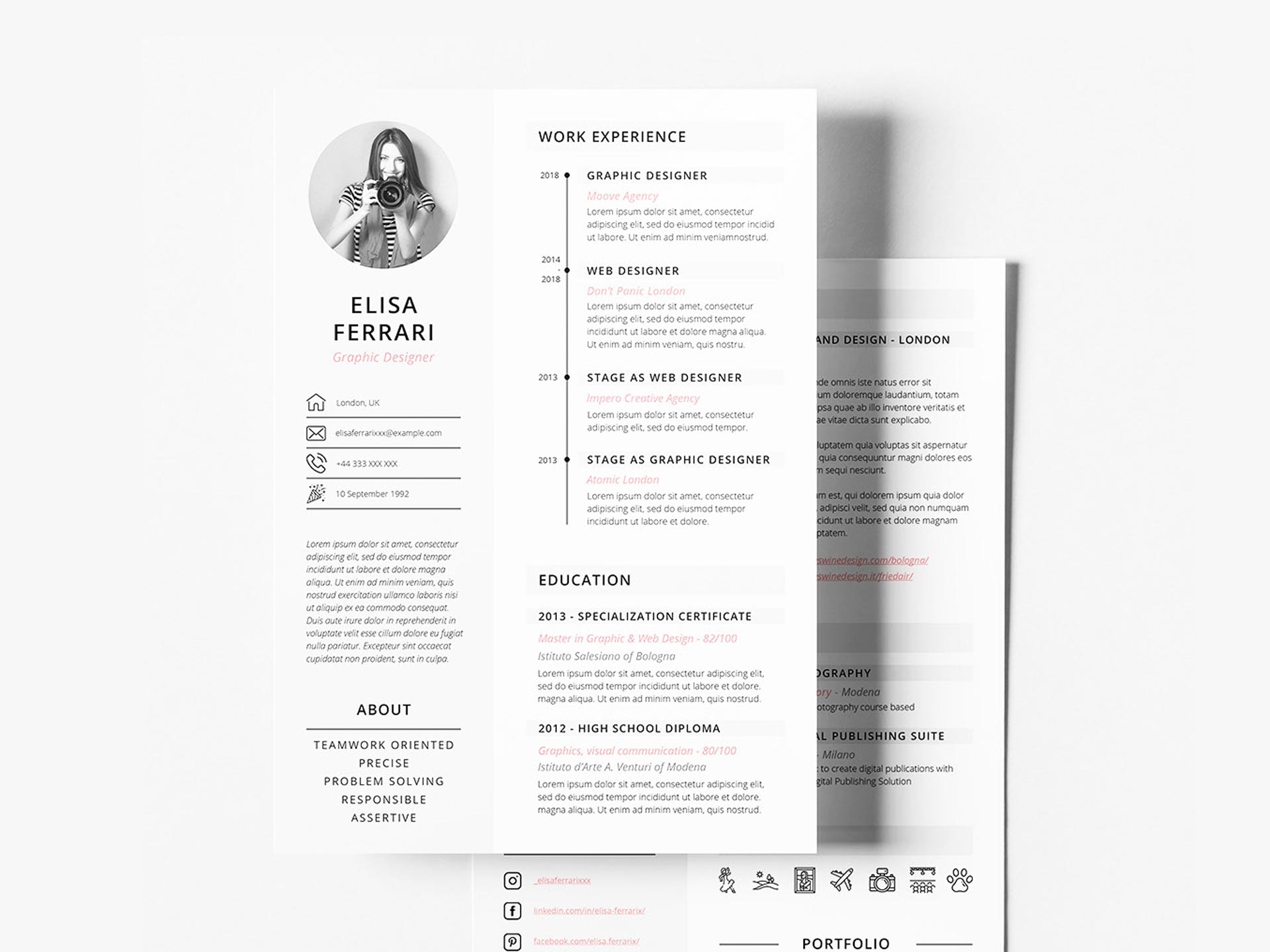 Free Two Pages Resume Template In 2026 ResumeKraft
