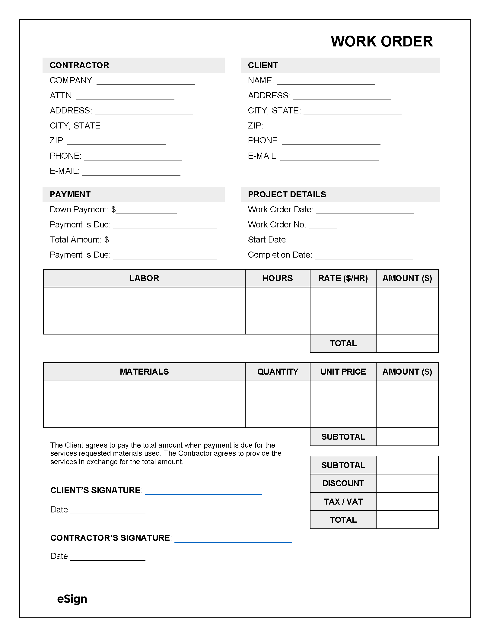 free printable auto repair forms