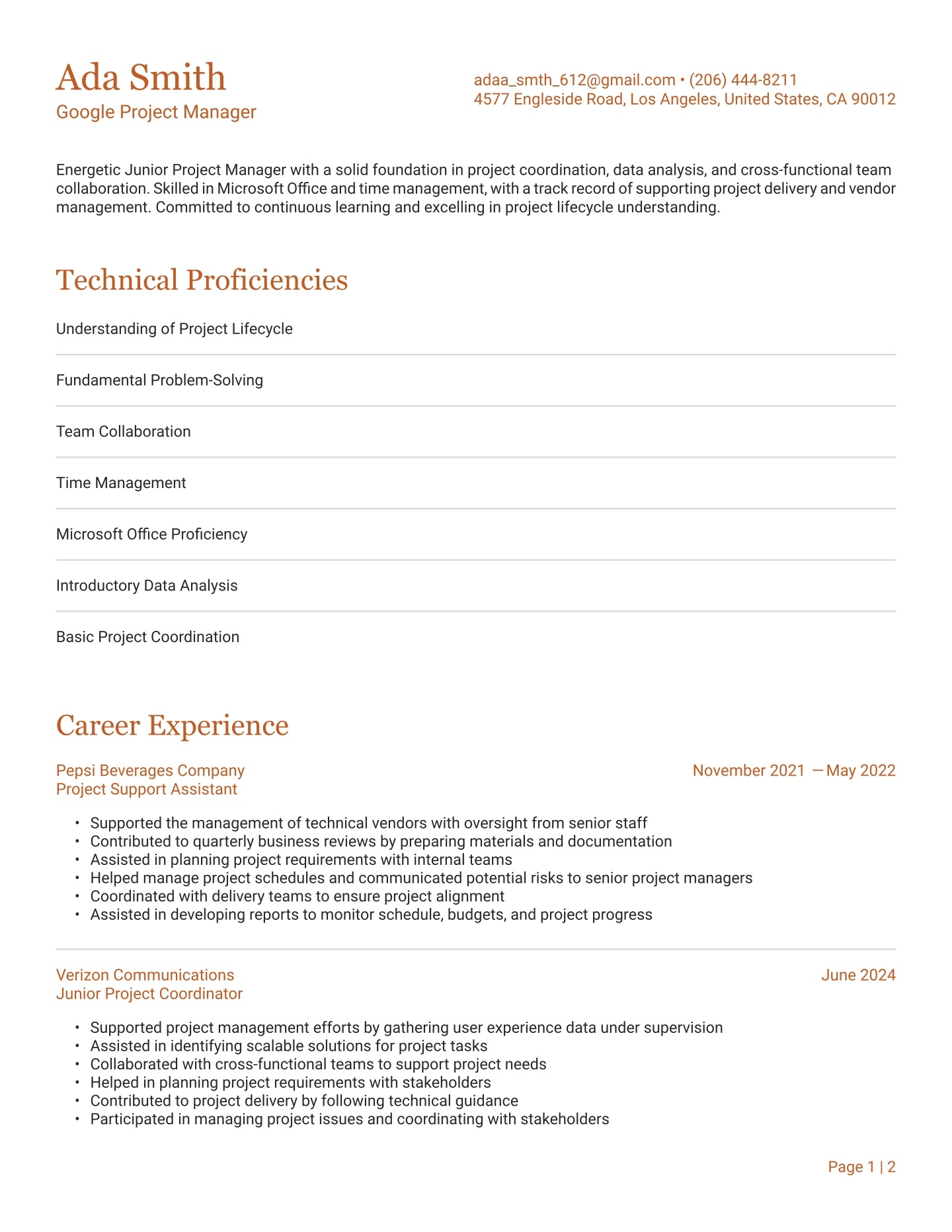 Google Resume Examples Templates 2026 Resume io