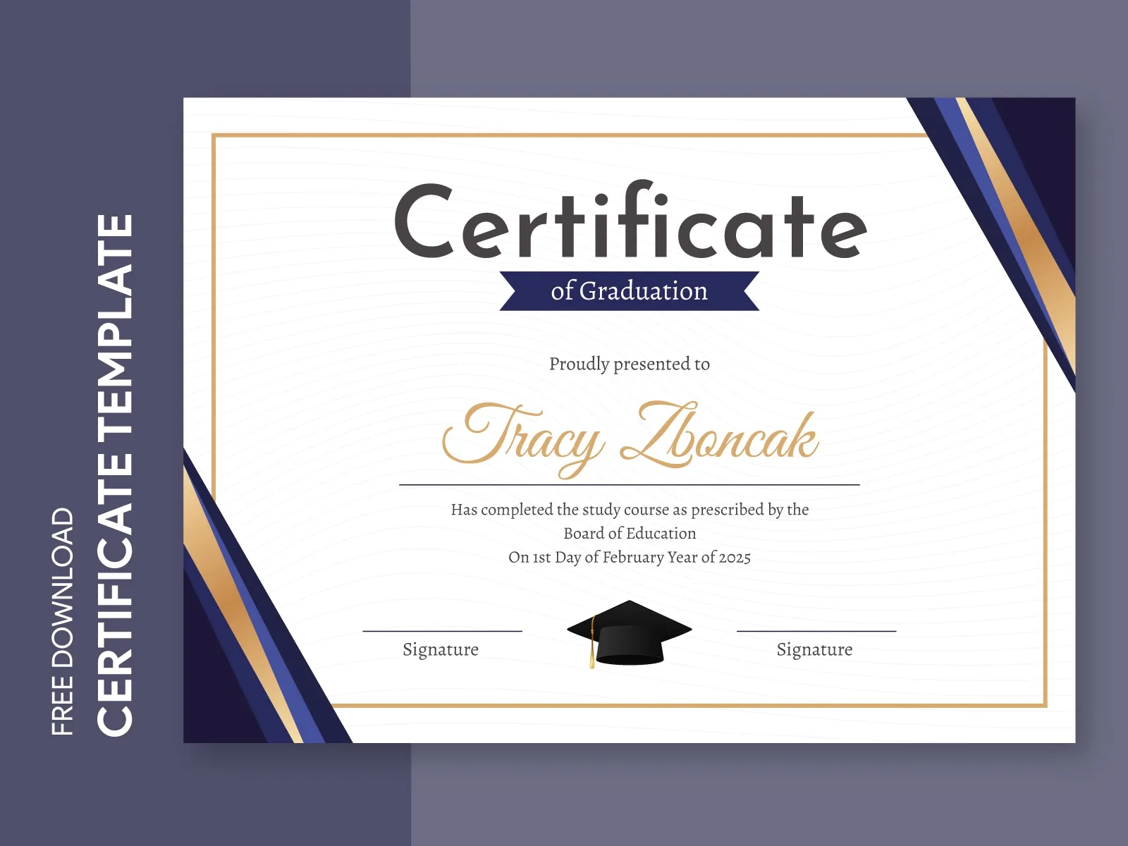 certificate template for google docs