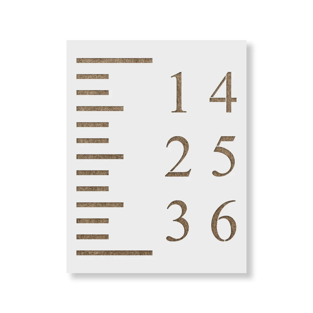 Growth Chart Stencil For DIY Ruler Projects Perfect For Boys Girls