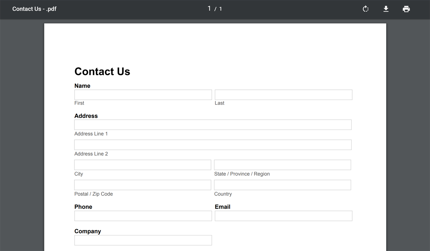 How Do I Print A Blank Version Of My Form Cognito Forms
