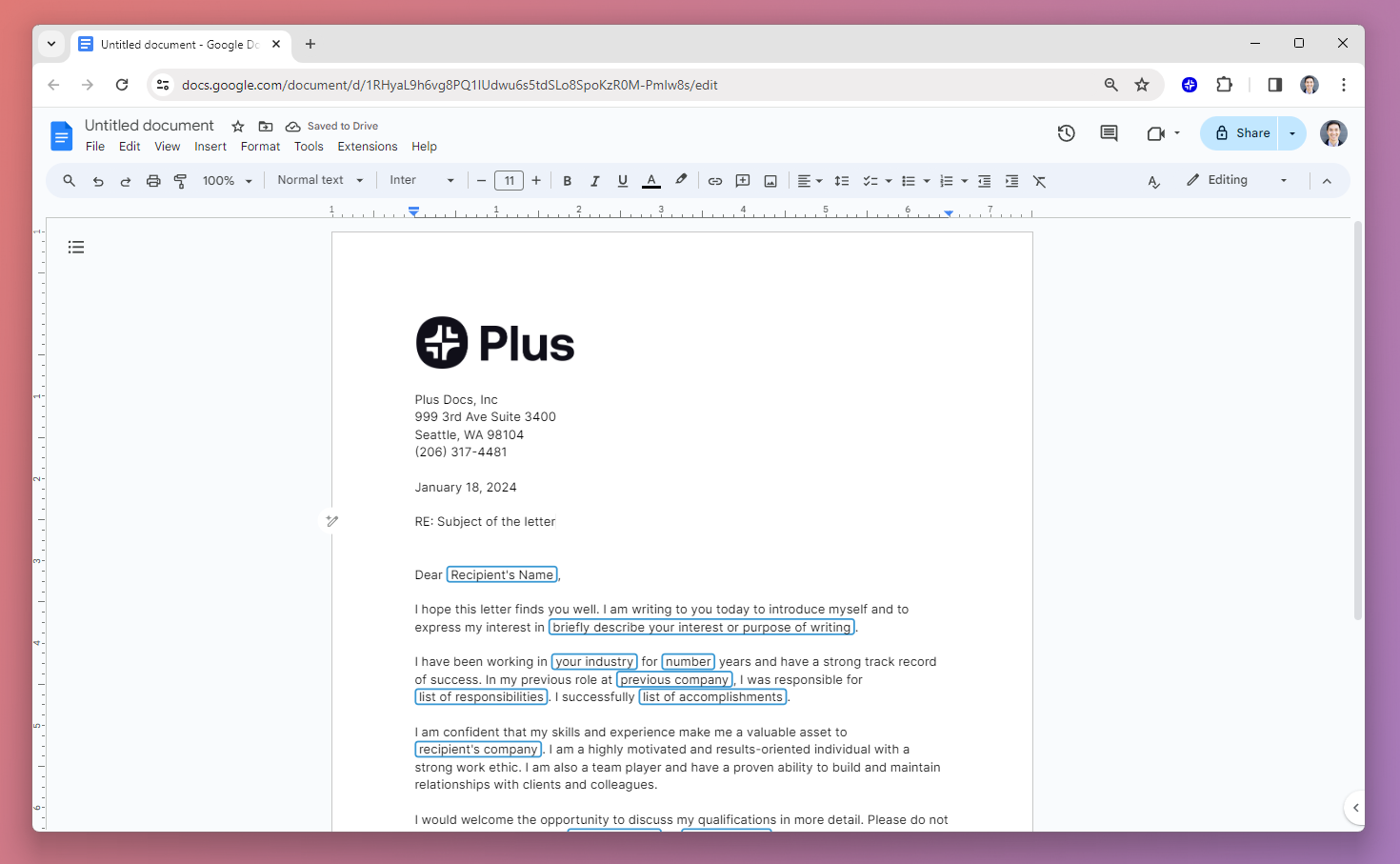 How To Create A Google Docs Letterhead Template with Example Templates Plus