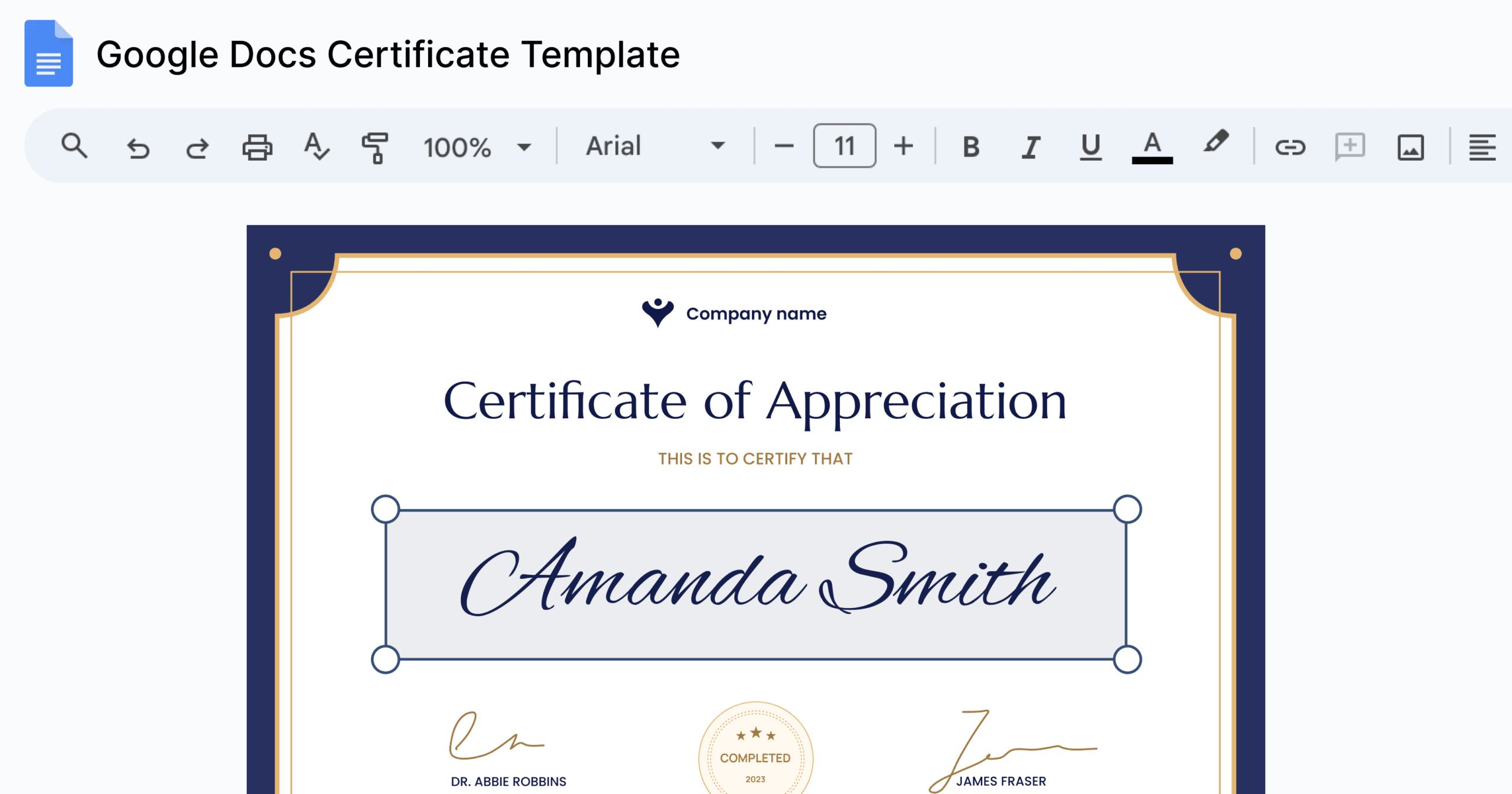 How To Create Certificates In Google Docs