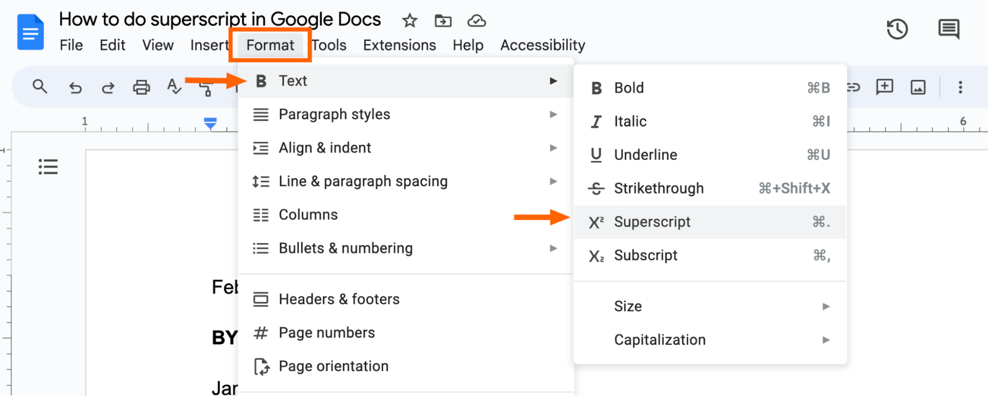 How To Do Subscript And Superscript In Google Docs Zapier