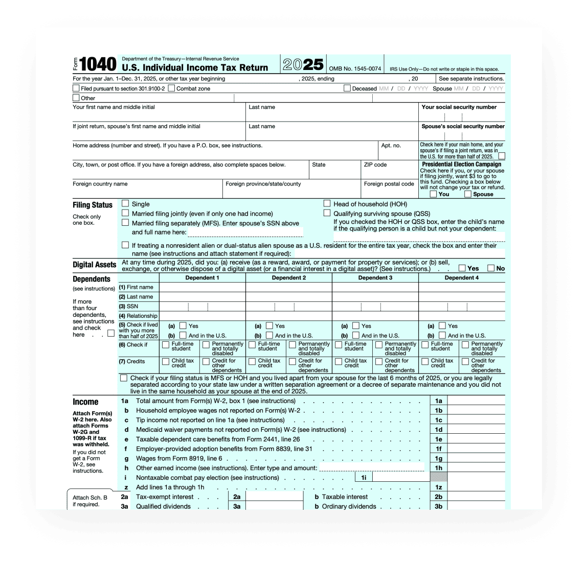 How To Fill Form 1040 IRS What Is IRS Form 1040 ES